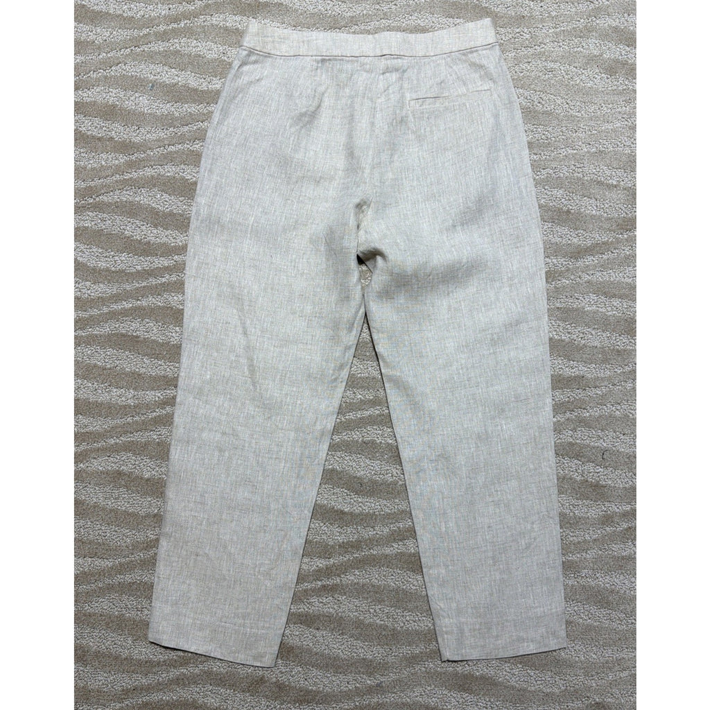 Banana Republic 100%Linen HR Pants Womens 8 Straight Leg Career ,Beach,Casual