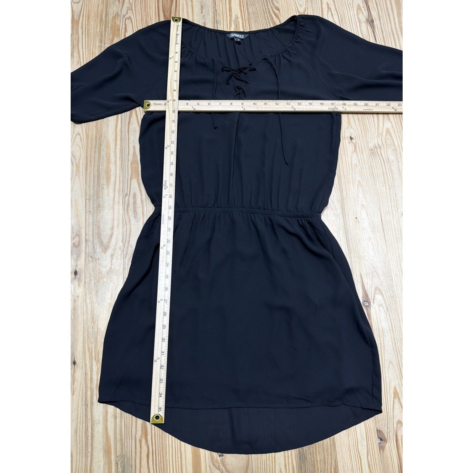 Express Black Polyester Lined Dress with Pockets - Size S- NWOT