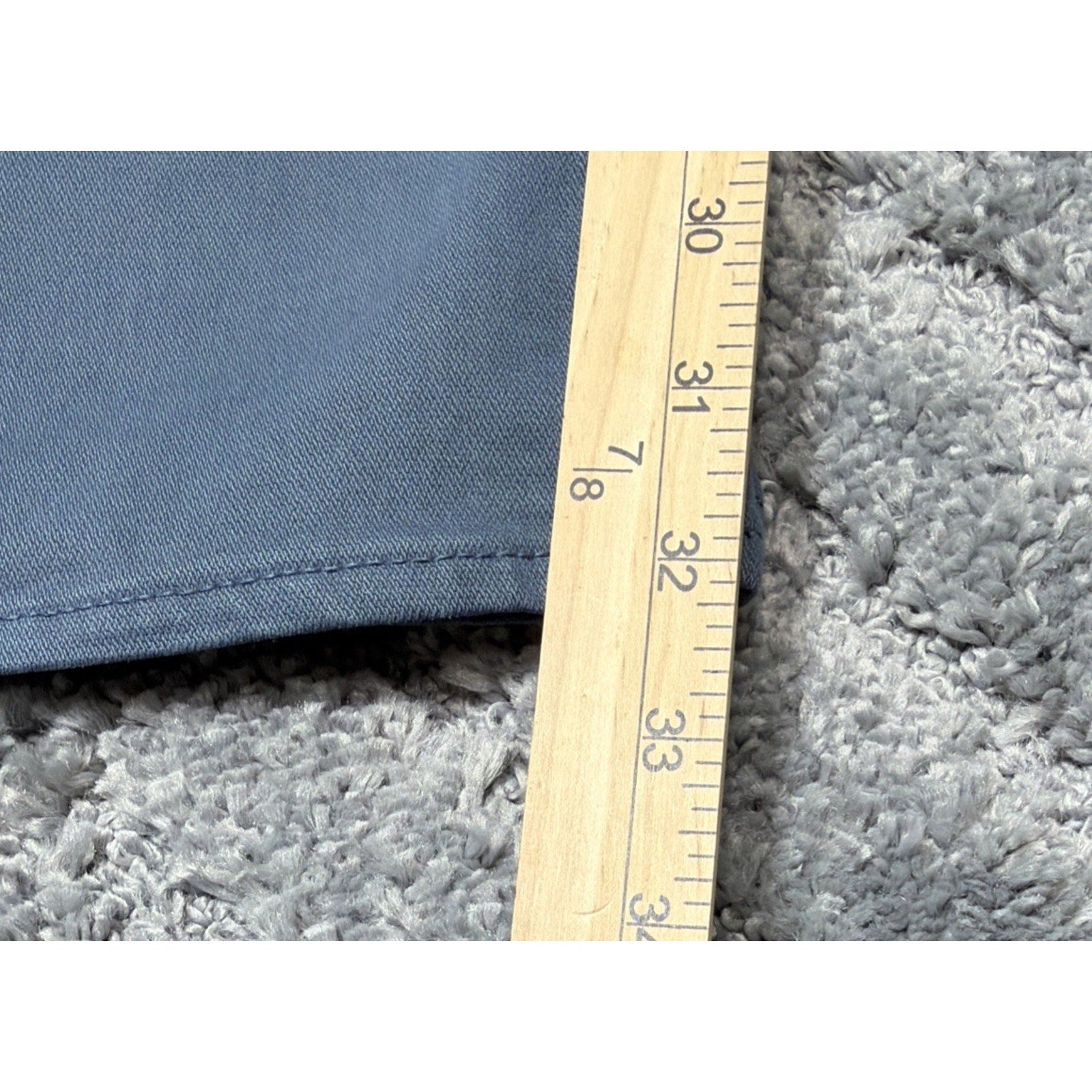 J.Crew Flex Jeans Mens 35x32 Straight Fit Blue Gray Stretch Denim Garment Dye