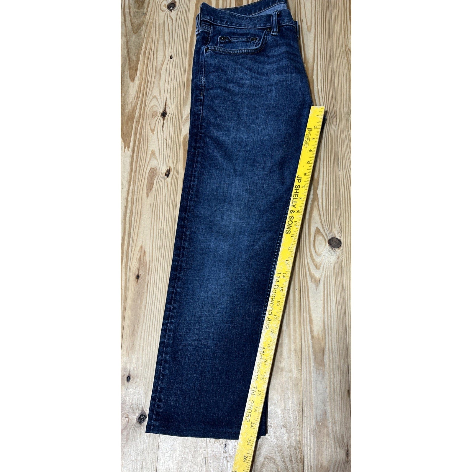 Banana Republic Slim Fit Jeans Men's 32x25 Hem Classic Blue Jeans Stretch