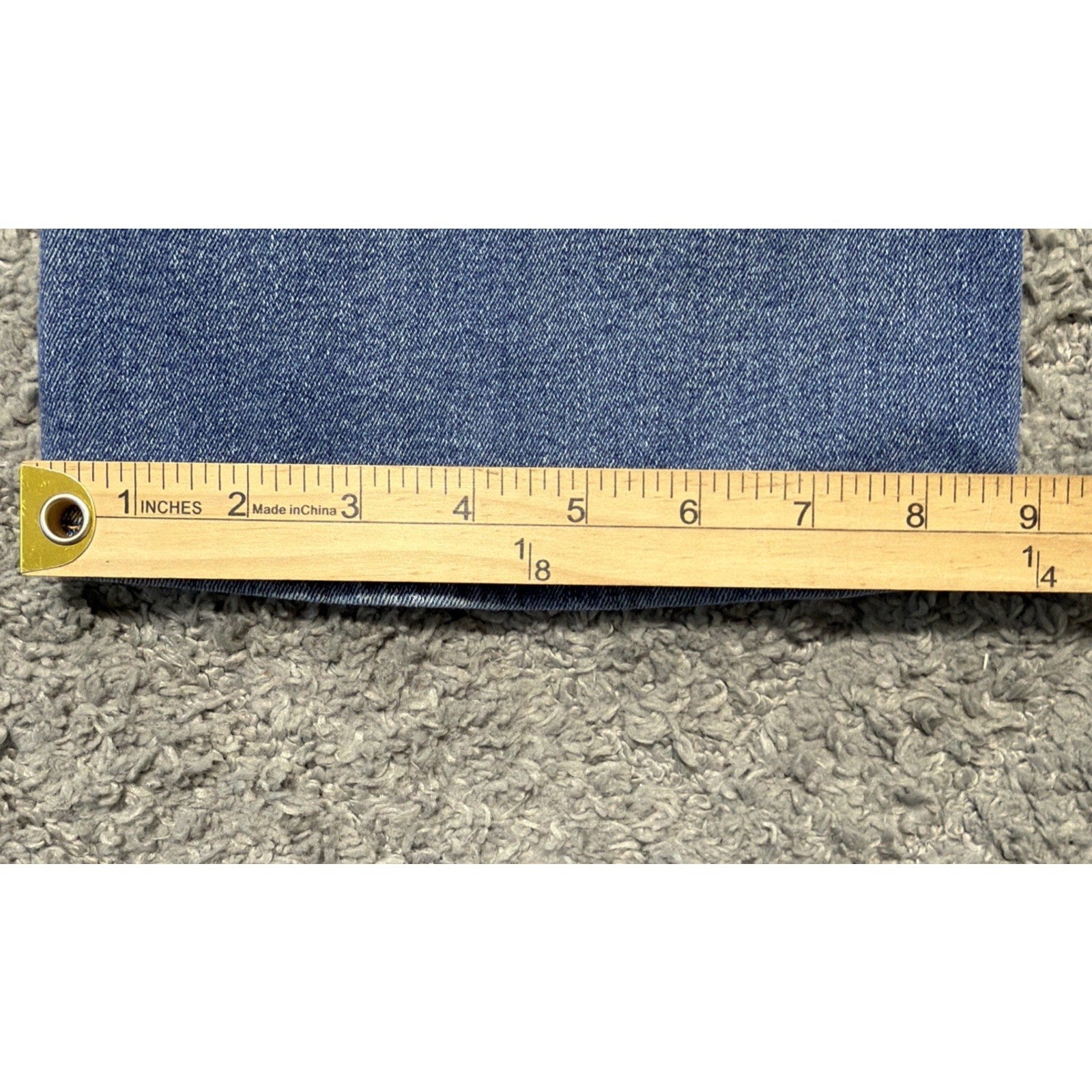 Y2K Almost Famous Womens Low Rise Bootcut Flare Denim Jeans Pockets Size 9 33x31