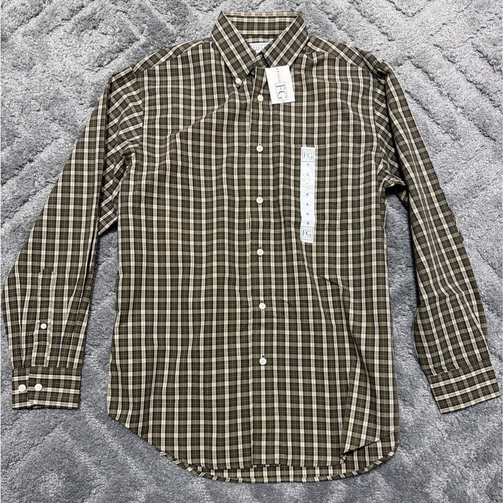 Field Gear Button Up Shirt Mens Small Green Camping Hiking Workwear Outdoor New