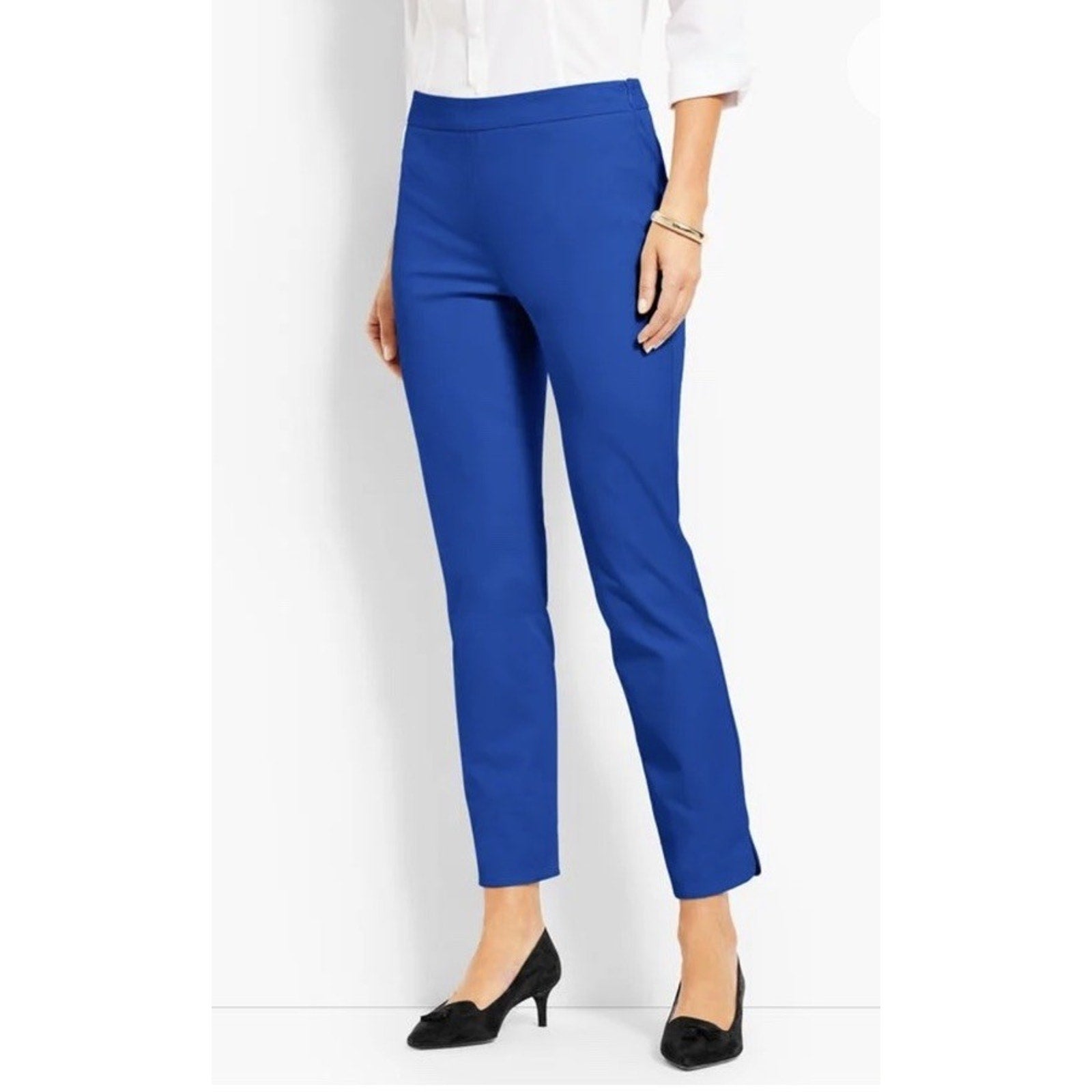 Talbots Chatham Ankle Pants In Royal Blue Size 6p Casual Corpcore