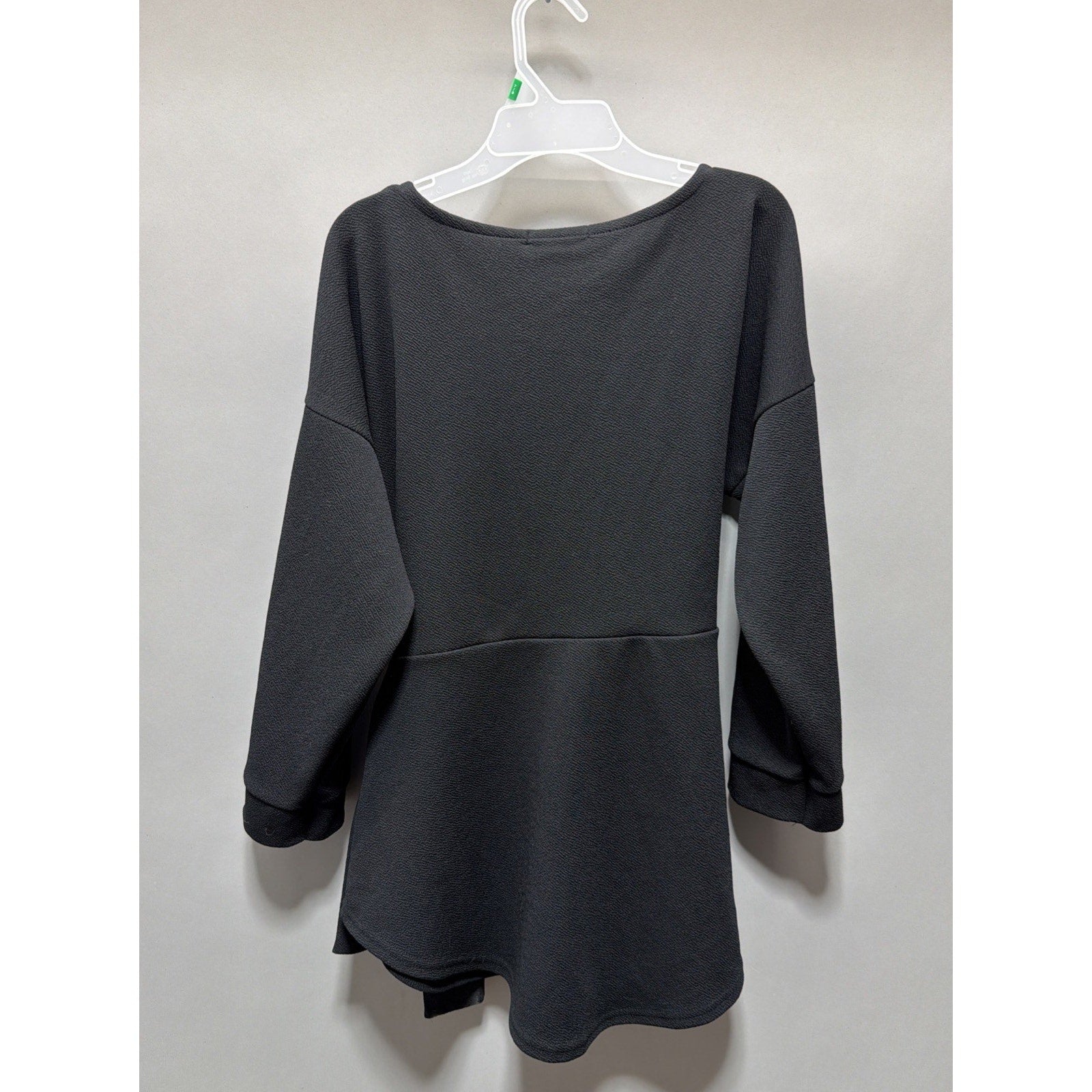 Pretty Little Thing Black Wrap Detail Mini Dress Size 10