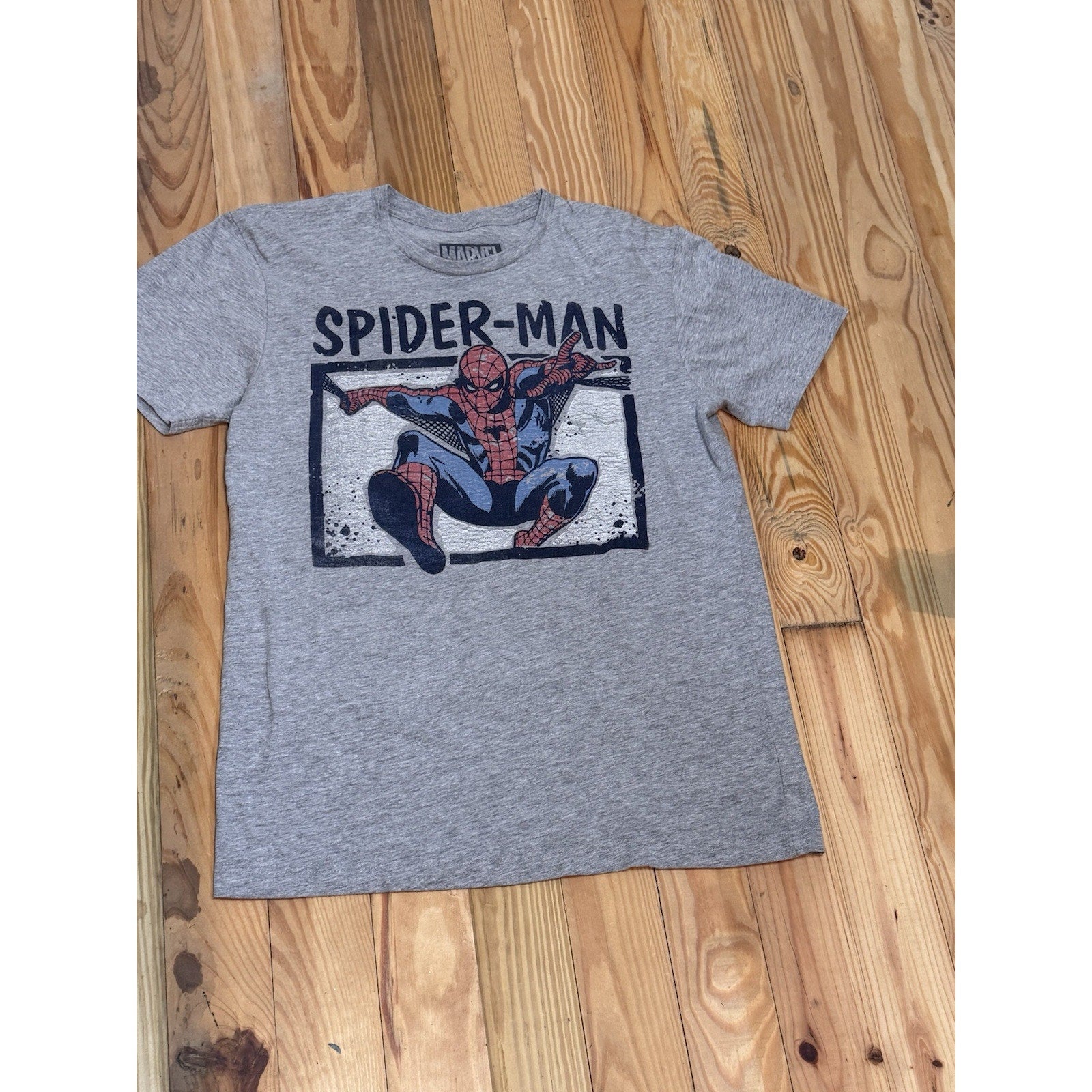 Marvel The Amazing Spider-Man Gray T Shirt Unisex Adult Size Medium Comic