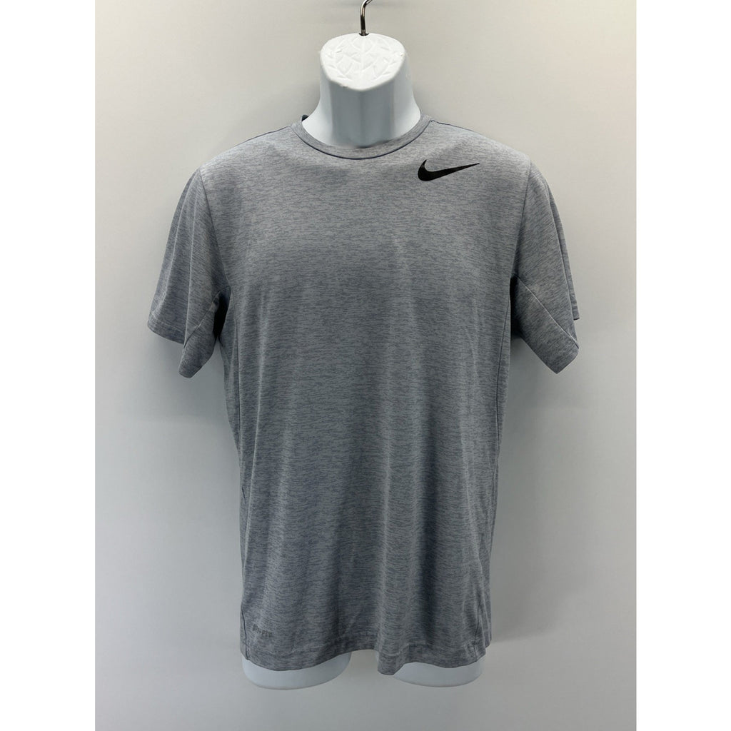 Nike Dri-Fit Men's Size Small Gray Pinstripe Short Sleeve Crew-Neck T-Shirt