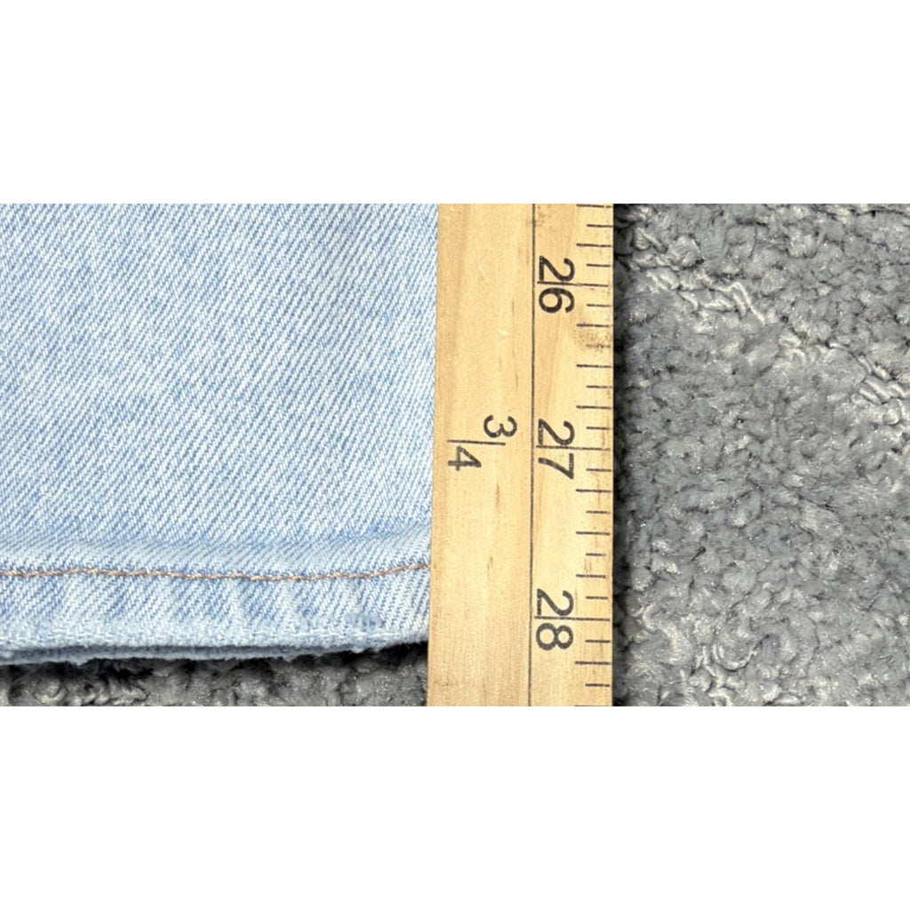 American Eagle Womens Su High Rise Ankle Straight Jeans Sz 4 Distressed Loose