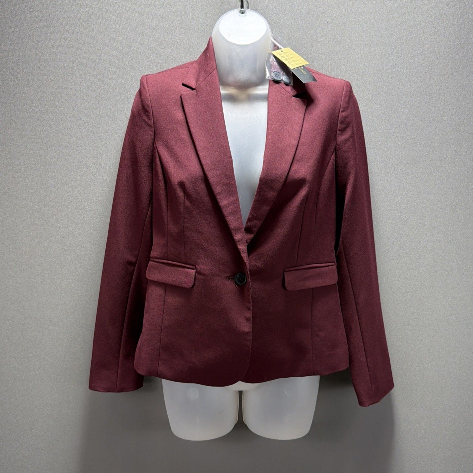 New Worthington ladies wine red suit separates blazer suit jacket size Petite S