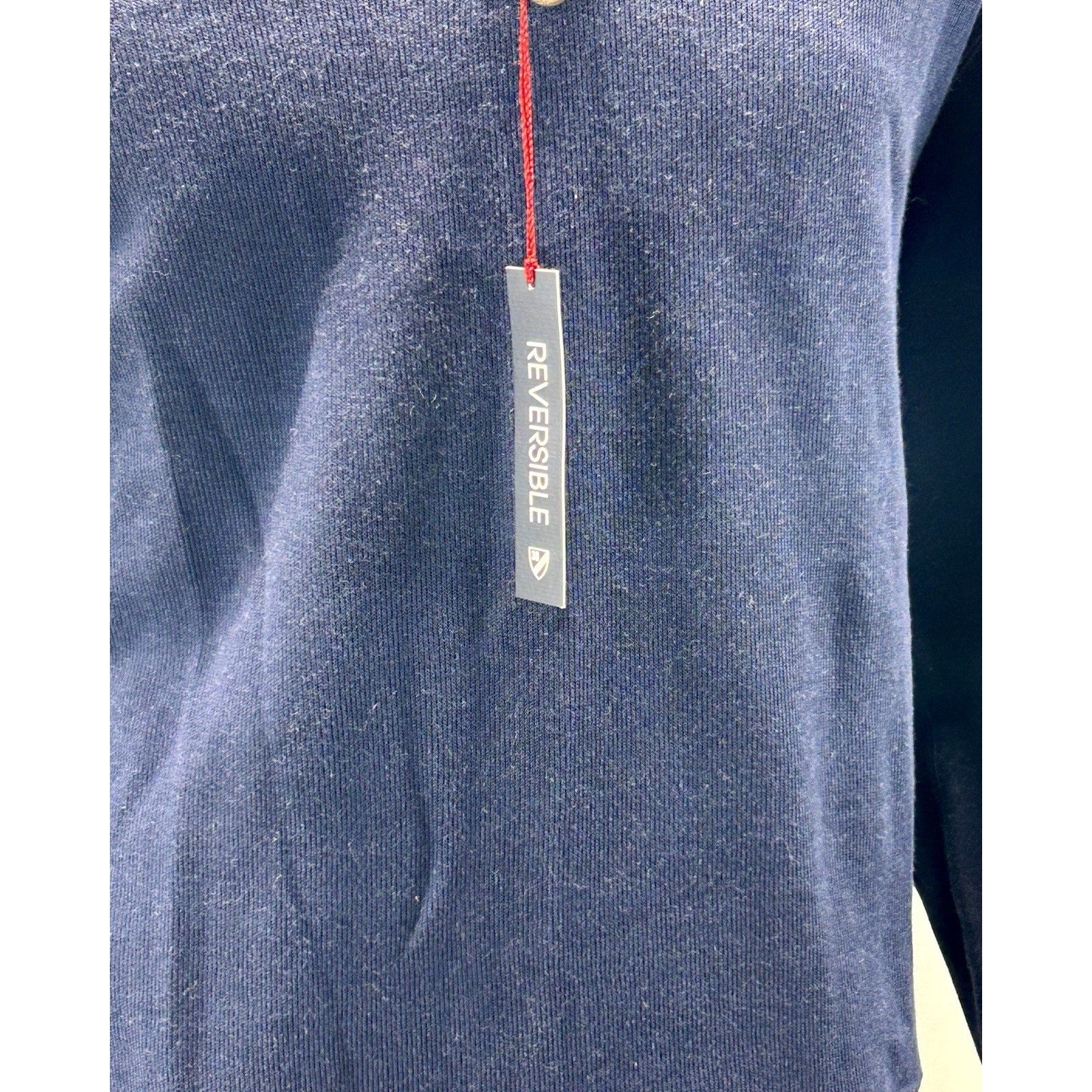 Daniel Cremieux Sweater Mens Medium Elbow Patches Reversible 1/4 Zip $95 NEW.