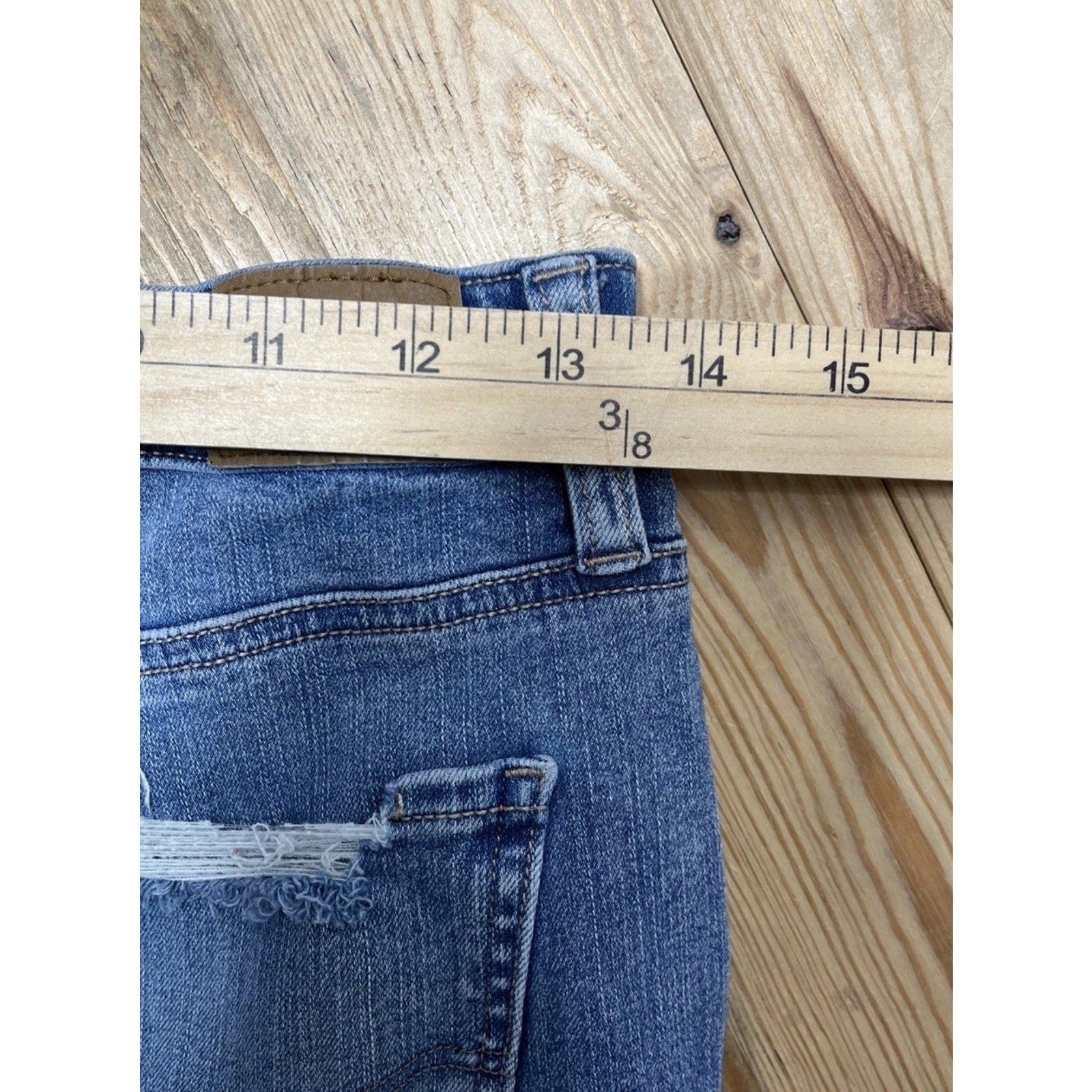 American Eagle Dream Jean Super High Rise Jegging Stretch Blue Jeans 8 27x28.5