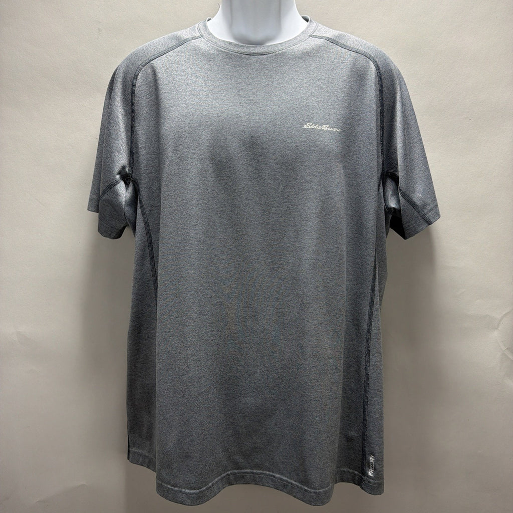 Eddie Bauer Shirt Mens Large Tall FreeDry Short Sleeve Performance Athletic