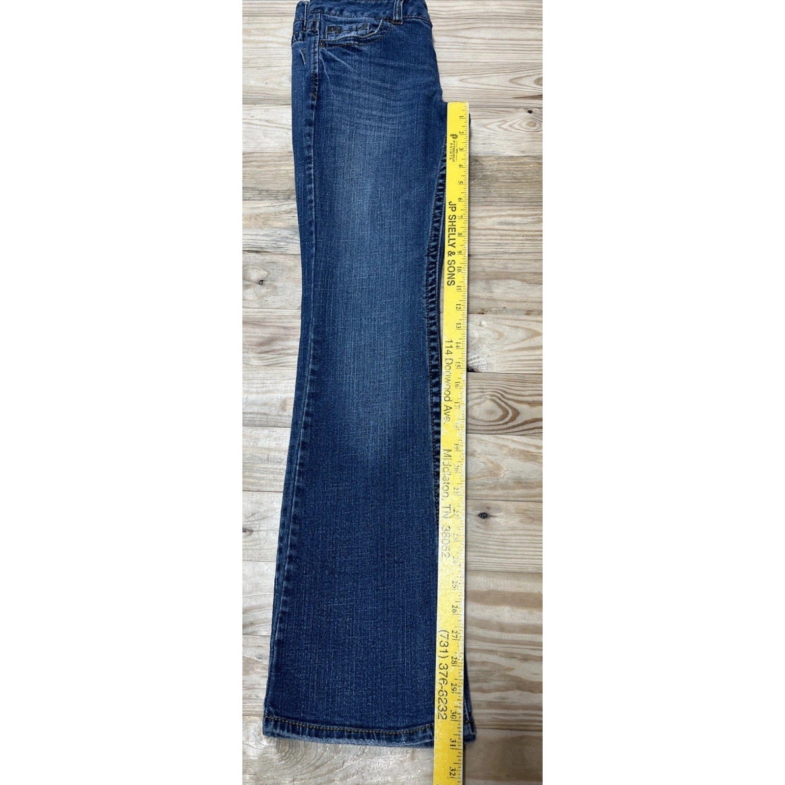 Aeropostale Jeans Size 3/4 Hailey Skinny Flare Blue Denim Pockets Zip Fly