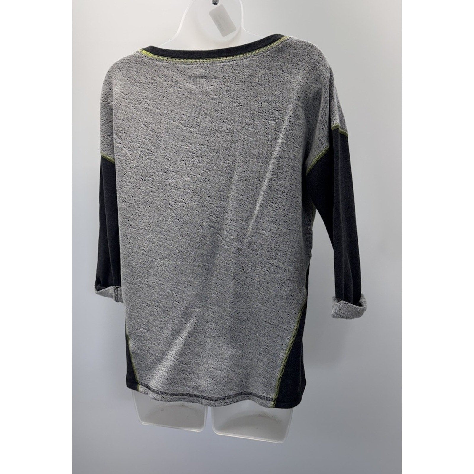 Marc New York Performance Long Sleeve Sweatshirt Women’s Medium Black/Gray/Yello