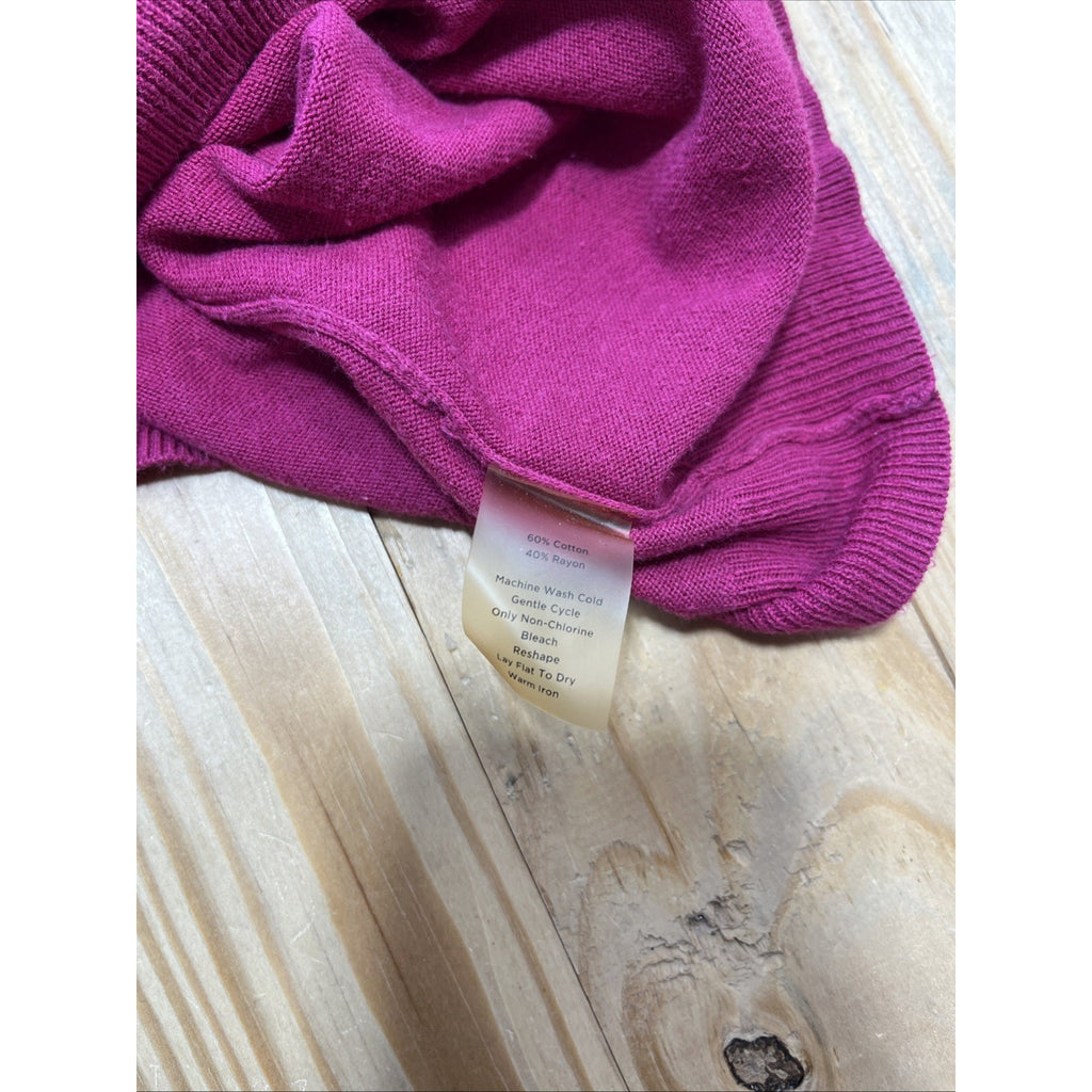 Women’s Talbots Magenta Long Sleeve Cardigan Size 3X
