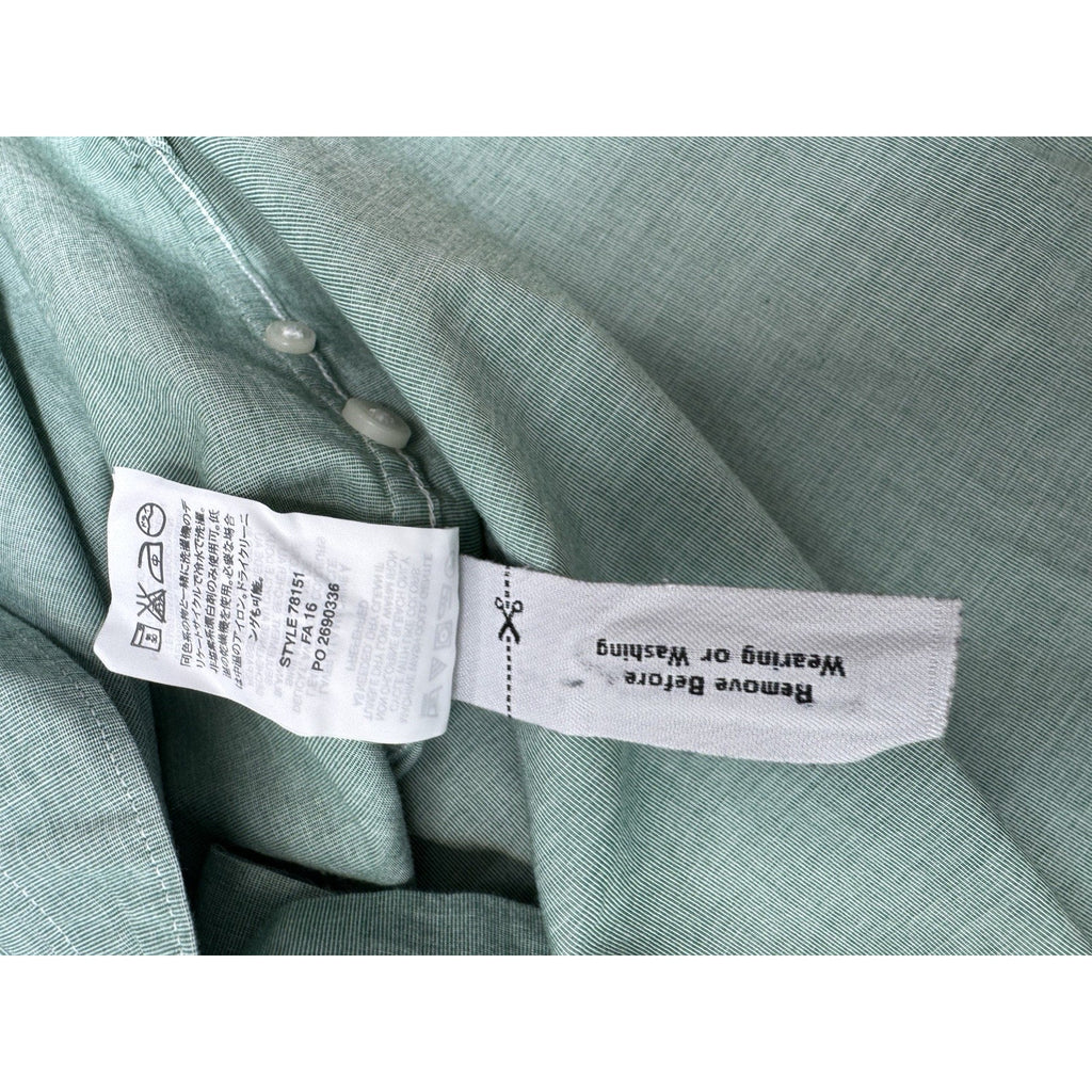 J CREW Mint Green Classic Fit 100% Cotton Button Down Shirt Men’s Size Medium