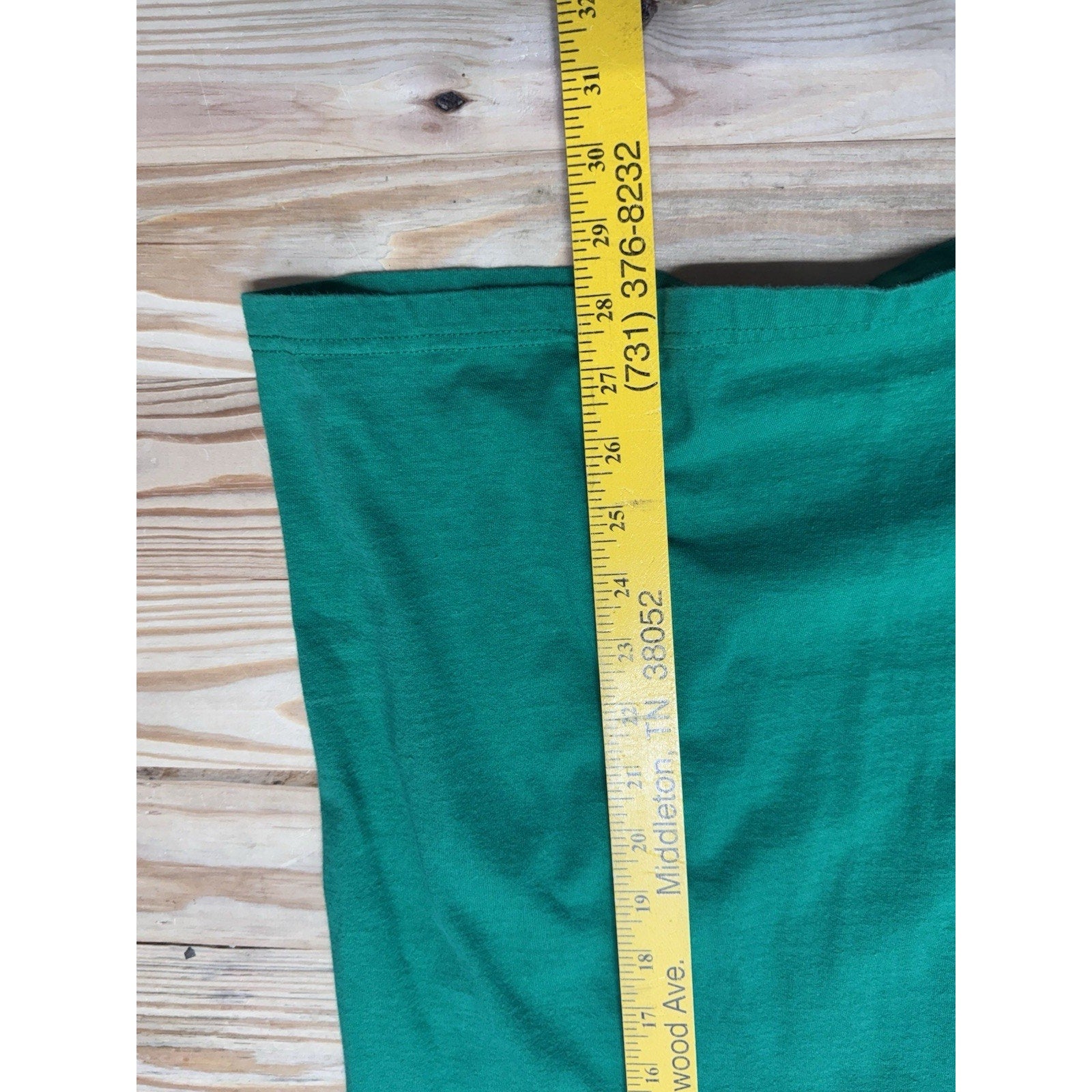 Adidas Kelly Green Orange Adidas Logo 3 Stripes Crew Neck Shirt Sleeve XL
