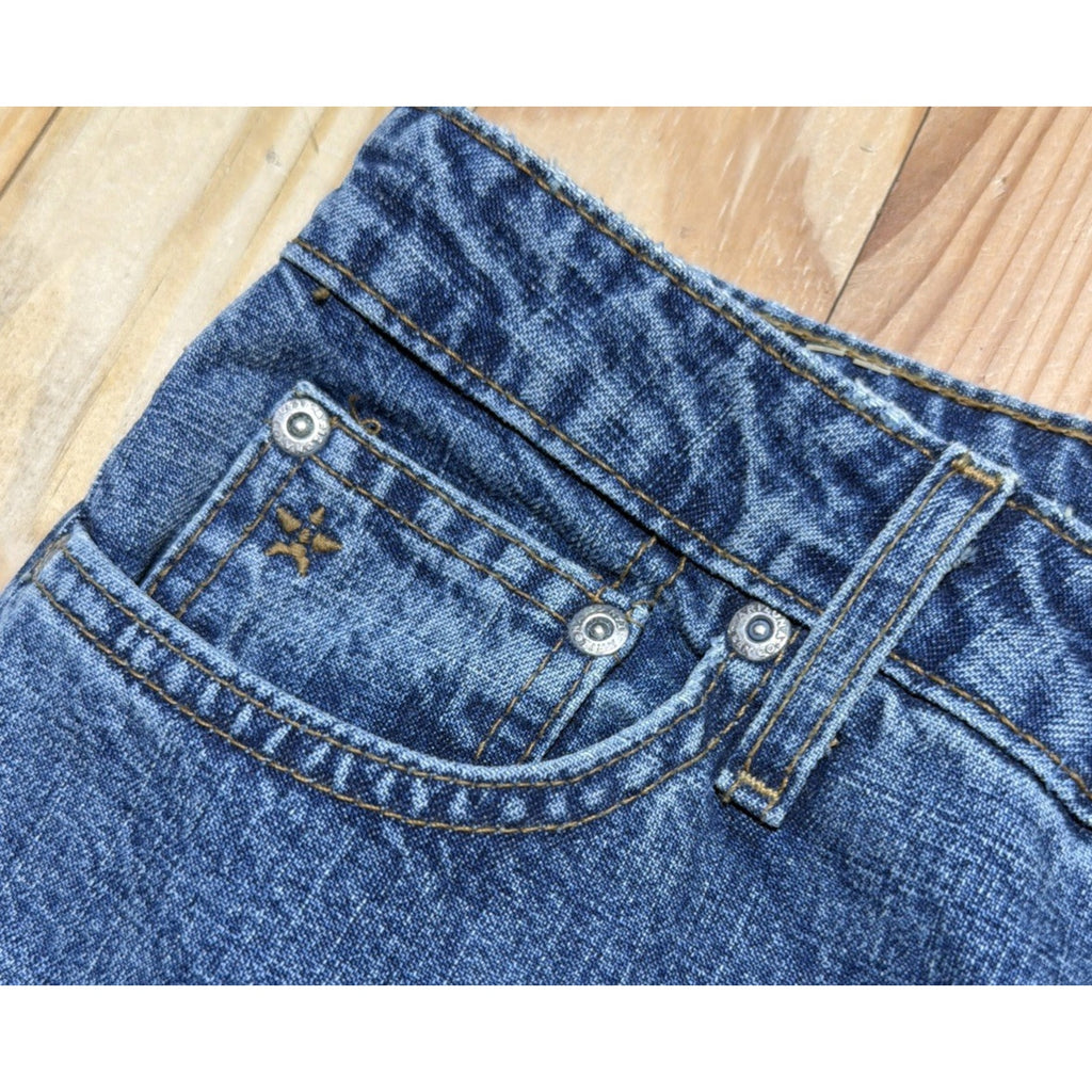 Vtg Arizona Women Low-Rise Y2K Flare Jeans Womens 11 NWT 32x32