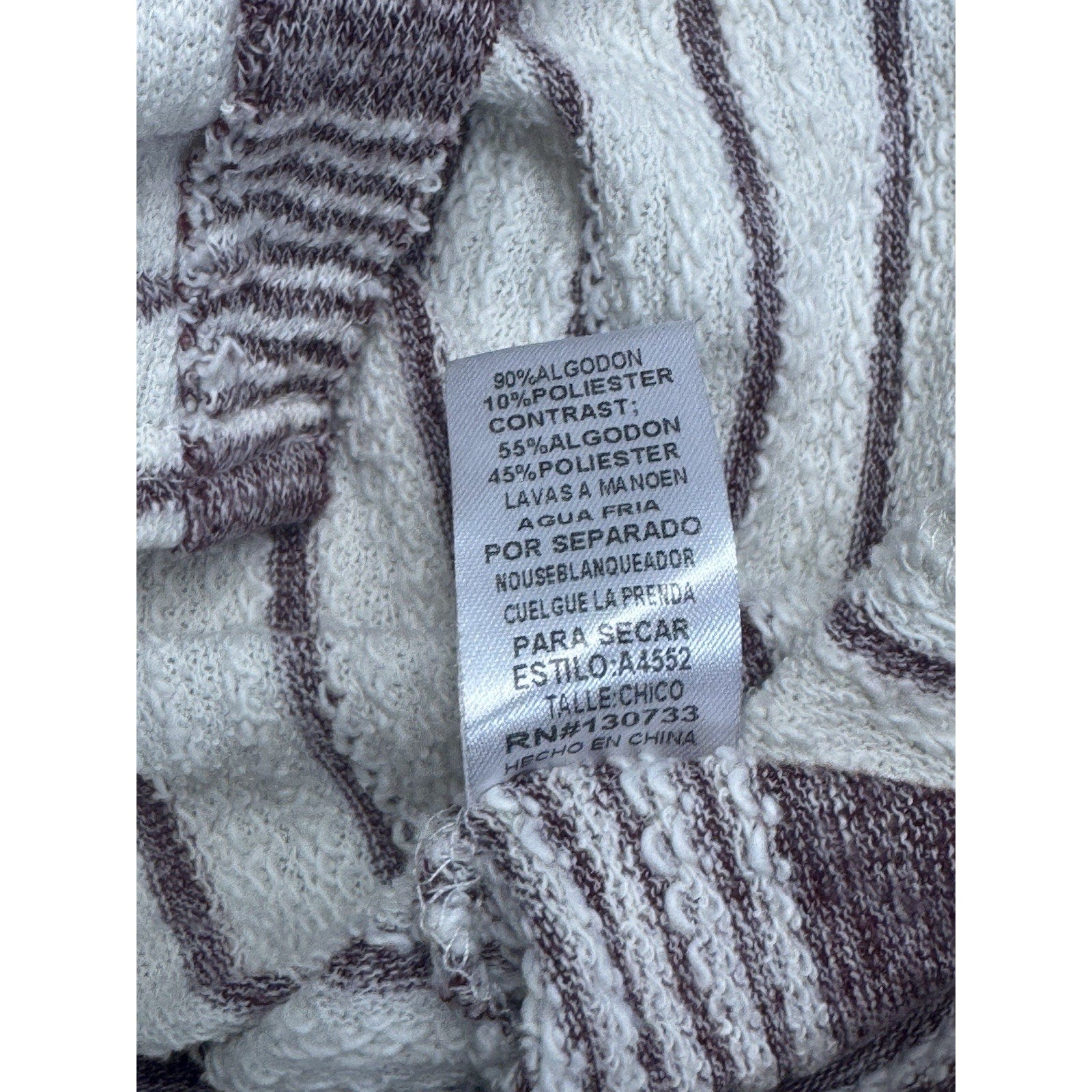 Umgee Long Sleeve Striped Button Top Size Small Oversized Sweater