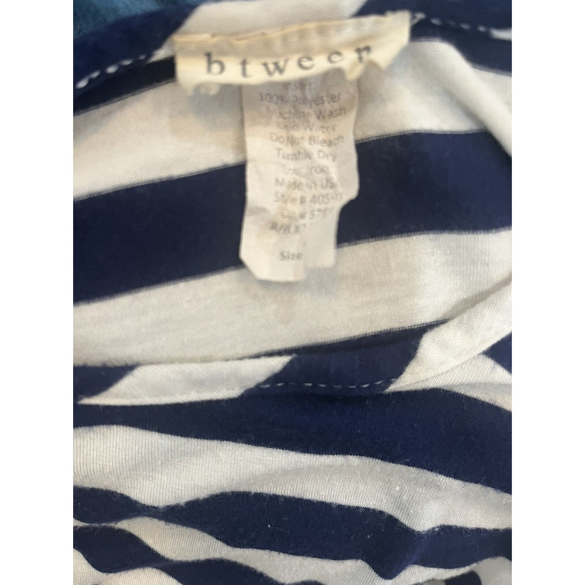 Btween Black and White Sleeveless Ruffled Hem Tank Girls Size 10 Medium