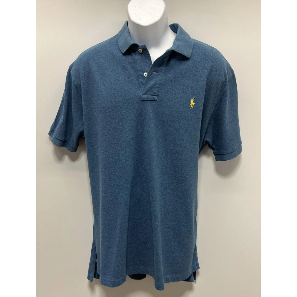 Polo Ralph Lauren Blue Custom Fit Short Sleeve Polo Mens Size XL