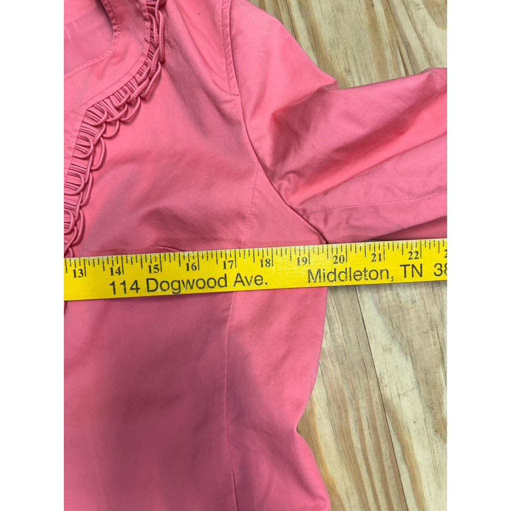 Talbots Jacket Women Pink LP 1 Button Casual With Lining Pockets