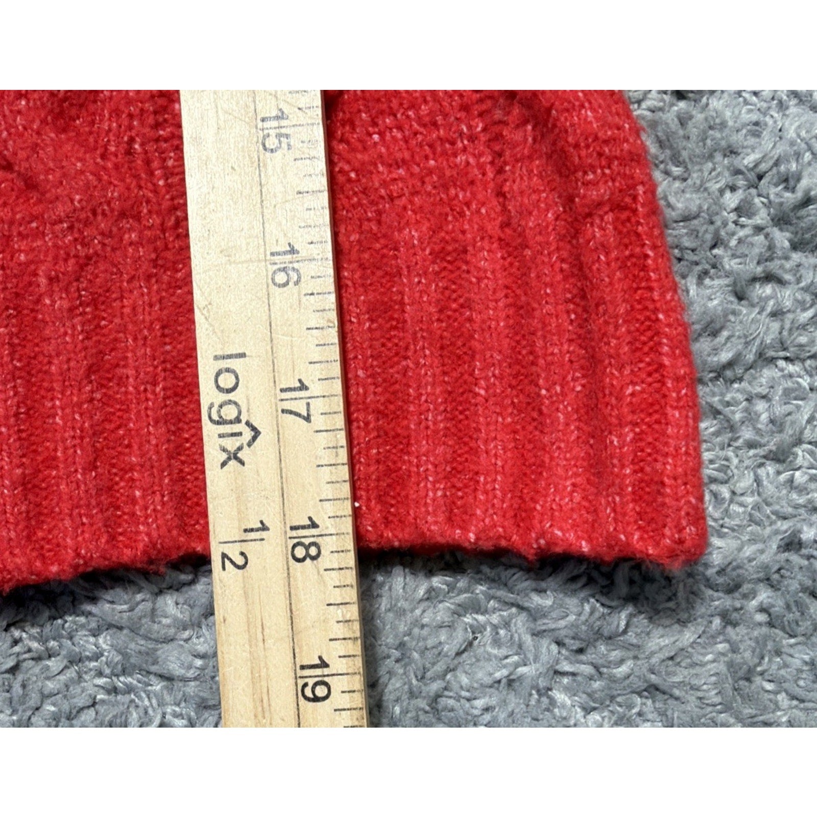 New Sincerely Jules Women's Red Cable Knit Crop Super Soft Sweater Size XS NWT