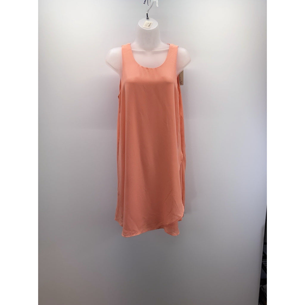 Pink Rose Open Back Guava Pink Slip Dress Size Large Sleeveless Tank Shift