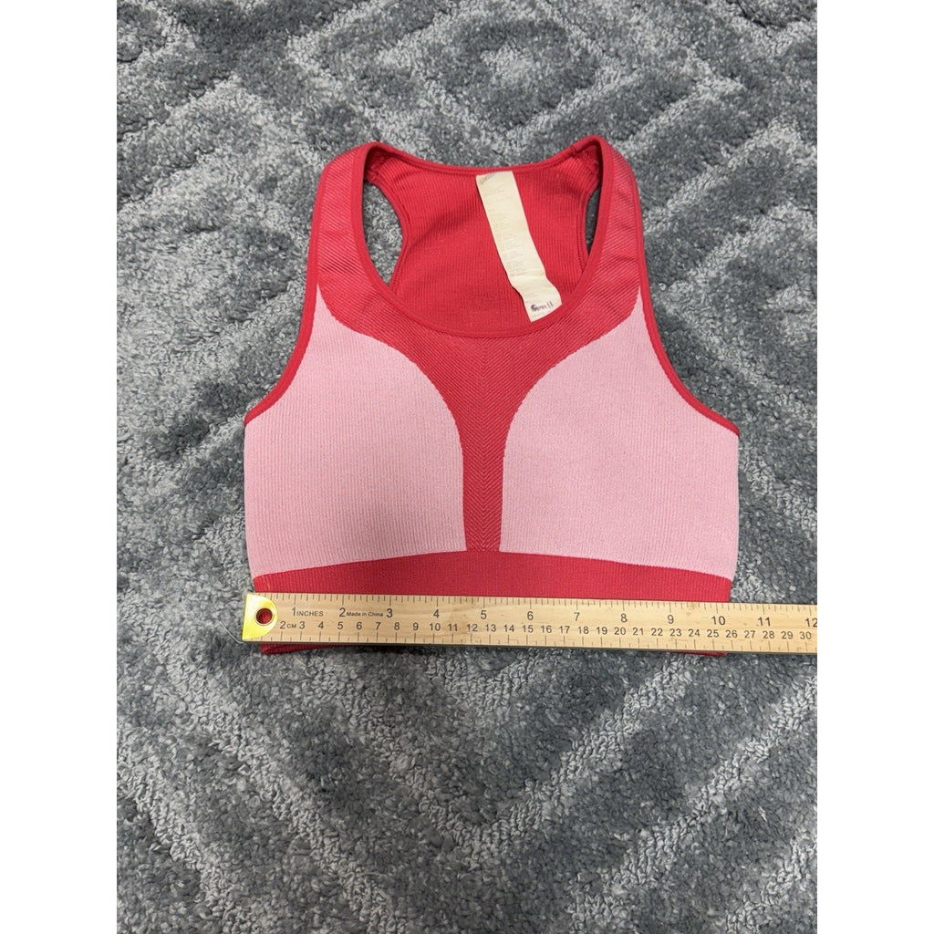 Fabletics Chloe Seamless Pink Athletic Sports Bra Women’s Size Small