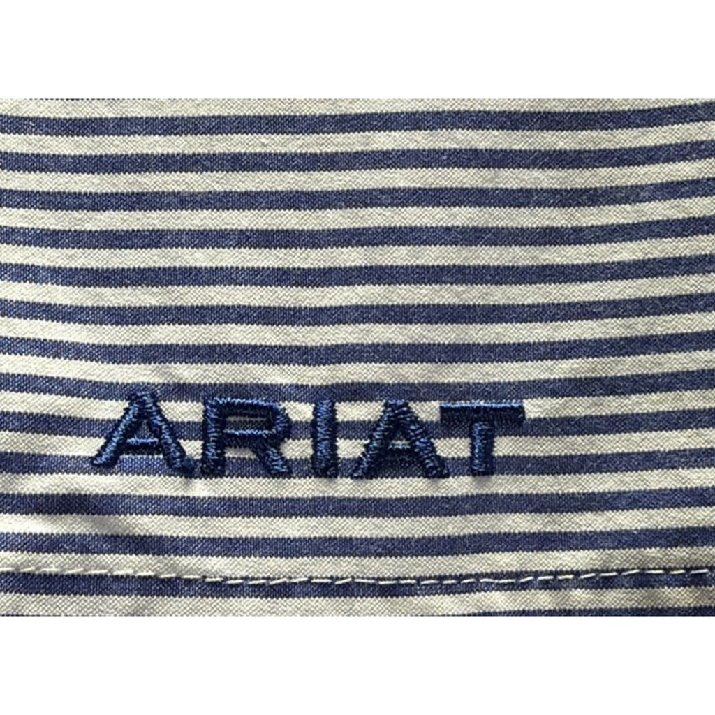 Ariat PRO Disinfecting Services Men's L Dayne Striped Long Sleeve Shirt NWOT