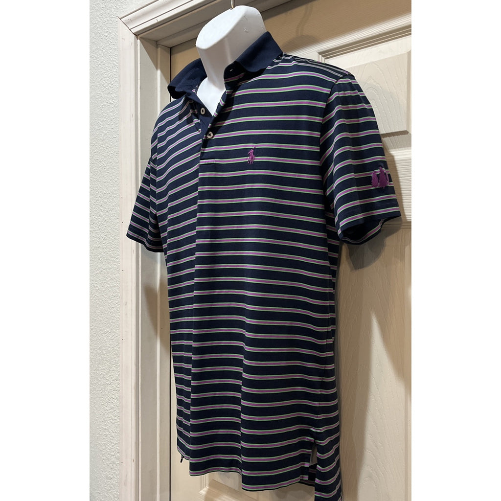 Polo Performance Golf Ralph Lauren Men’s S Striped Polo Pima Cotton Poly Blend
