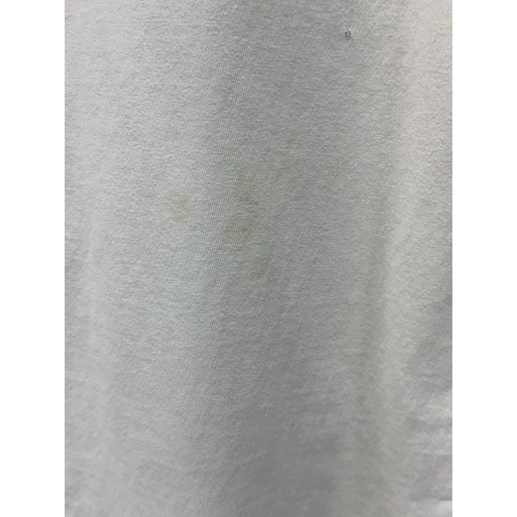 Joe Marlin T-Shirt White Short Sleeve The Office Men’s Size XL Stained