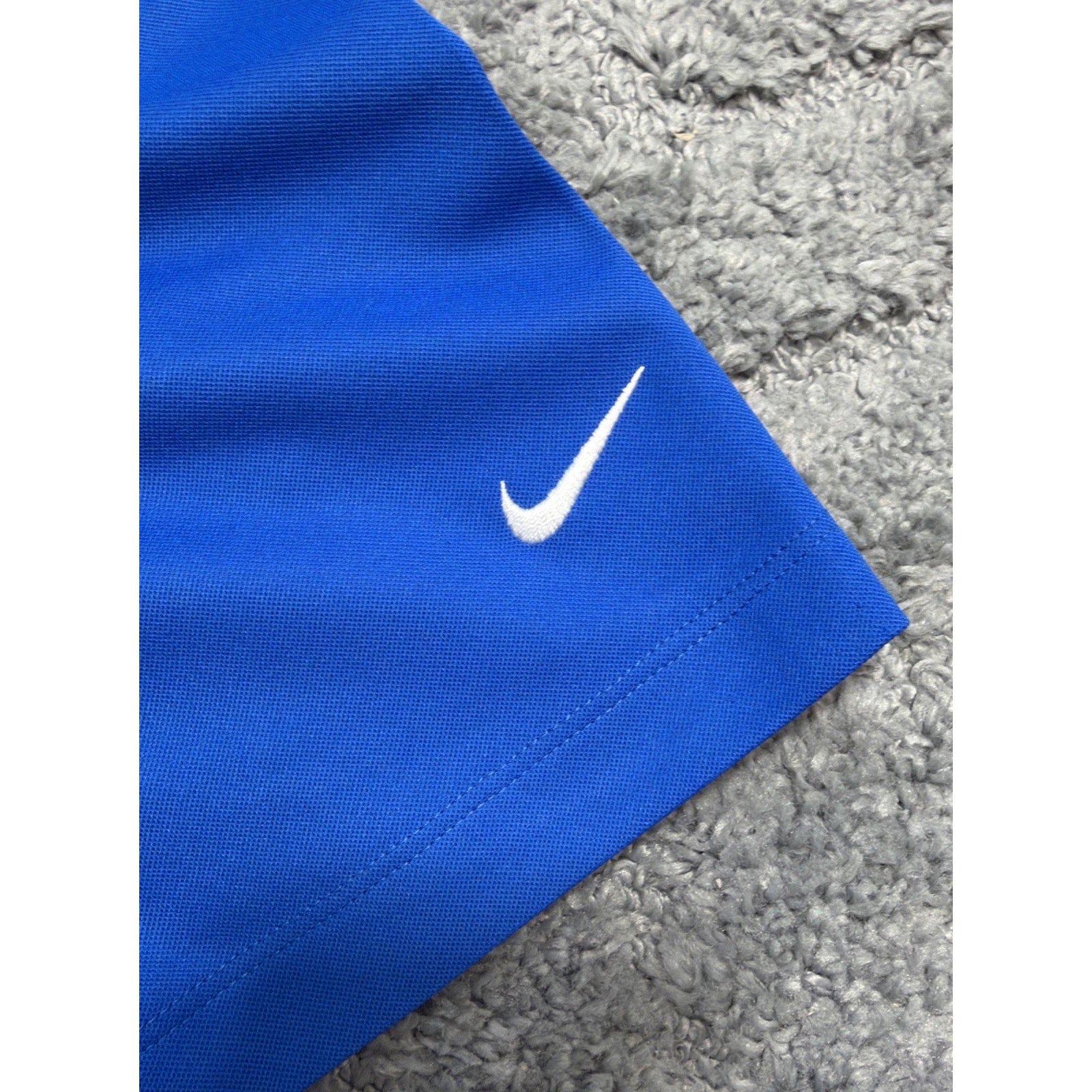 Nike Golf Polo Shirt Mens XL Harbor Blue Micro Pique Moisture Wicking Top GE