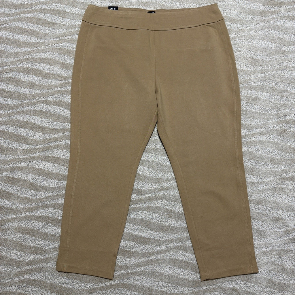 Express Women's Ponte Pant Plus Size XXL Pecan High Rise NWT