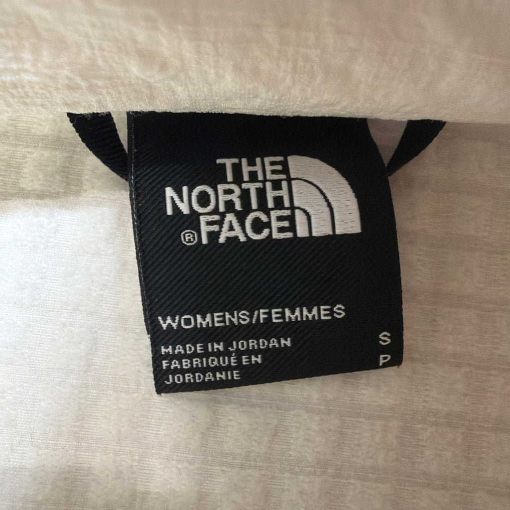 The North Face Women's Tekware Grid 1/4 Zip Jacket White Dune Size Small Stretch