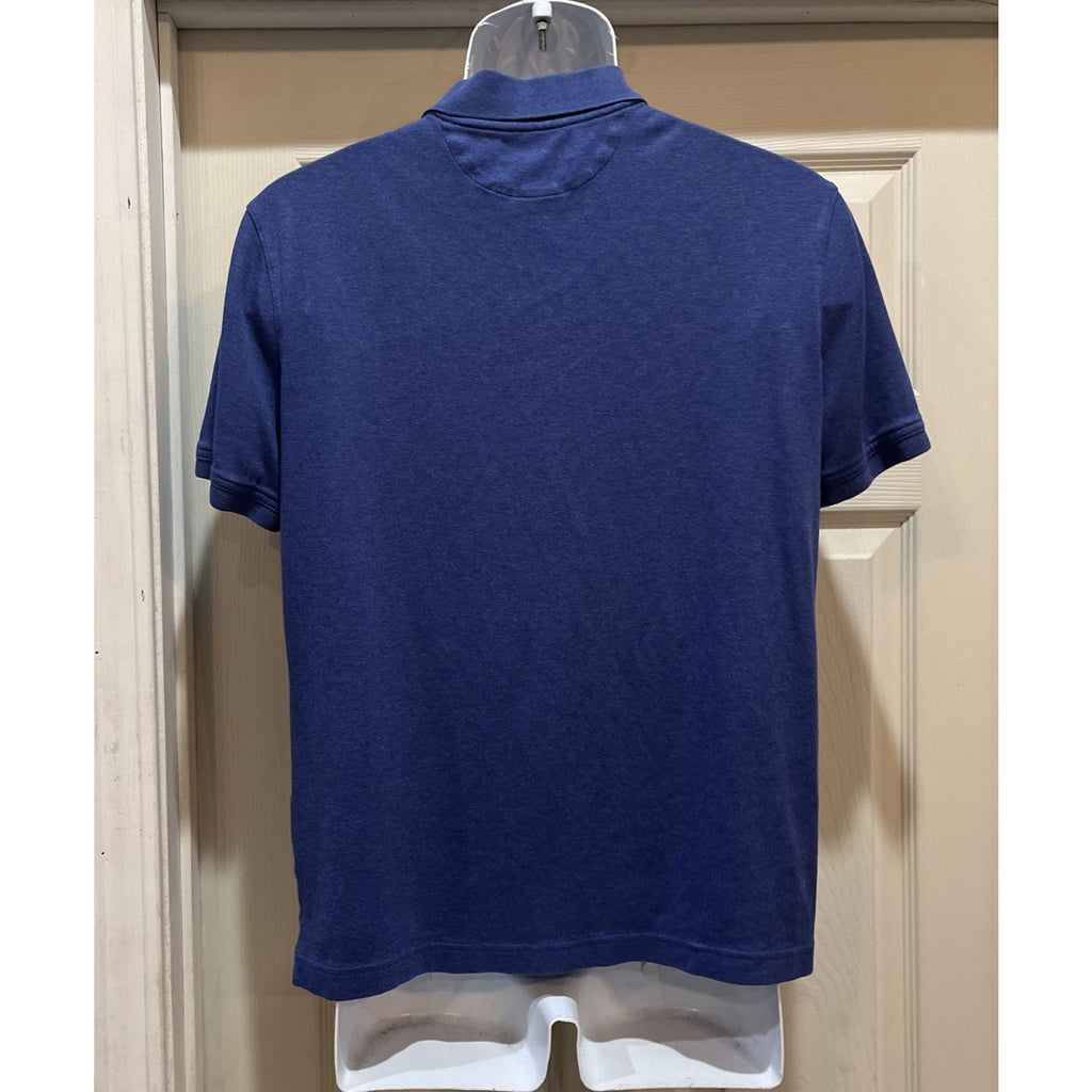 Banana Republic Luxury Touch Polo Shirt Men's Size Large L Solid Dark Blue