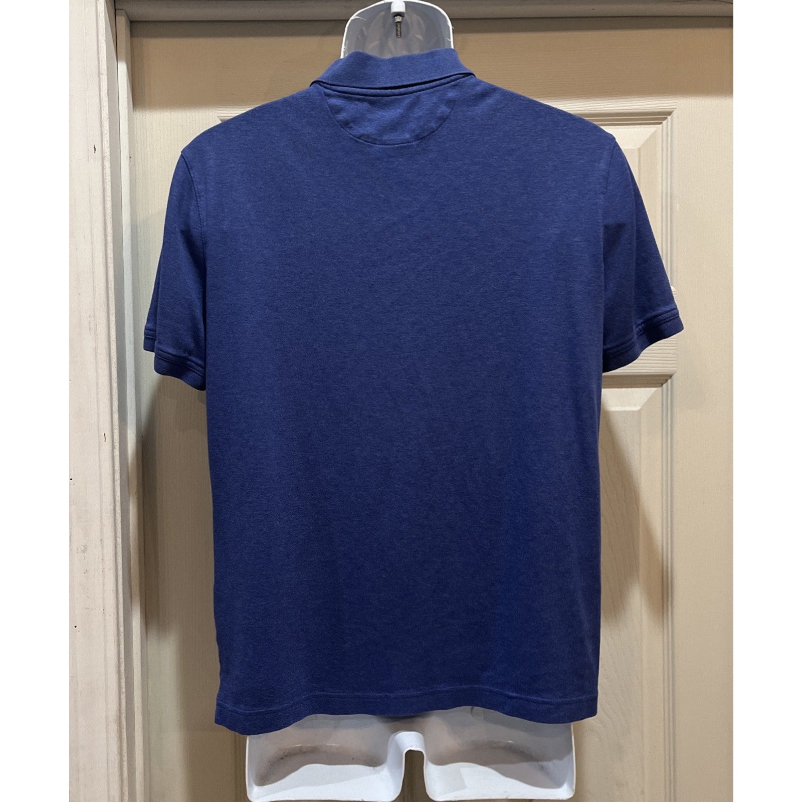 Banana Republic Luxury Touch Polo Shirt Men's Size Large L Solid Dark Blue