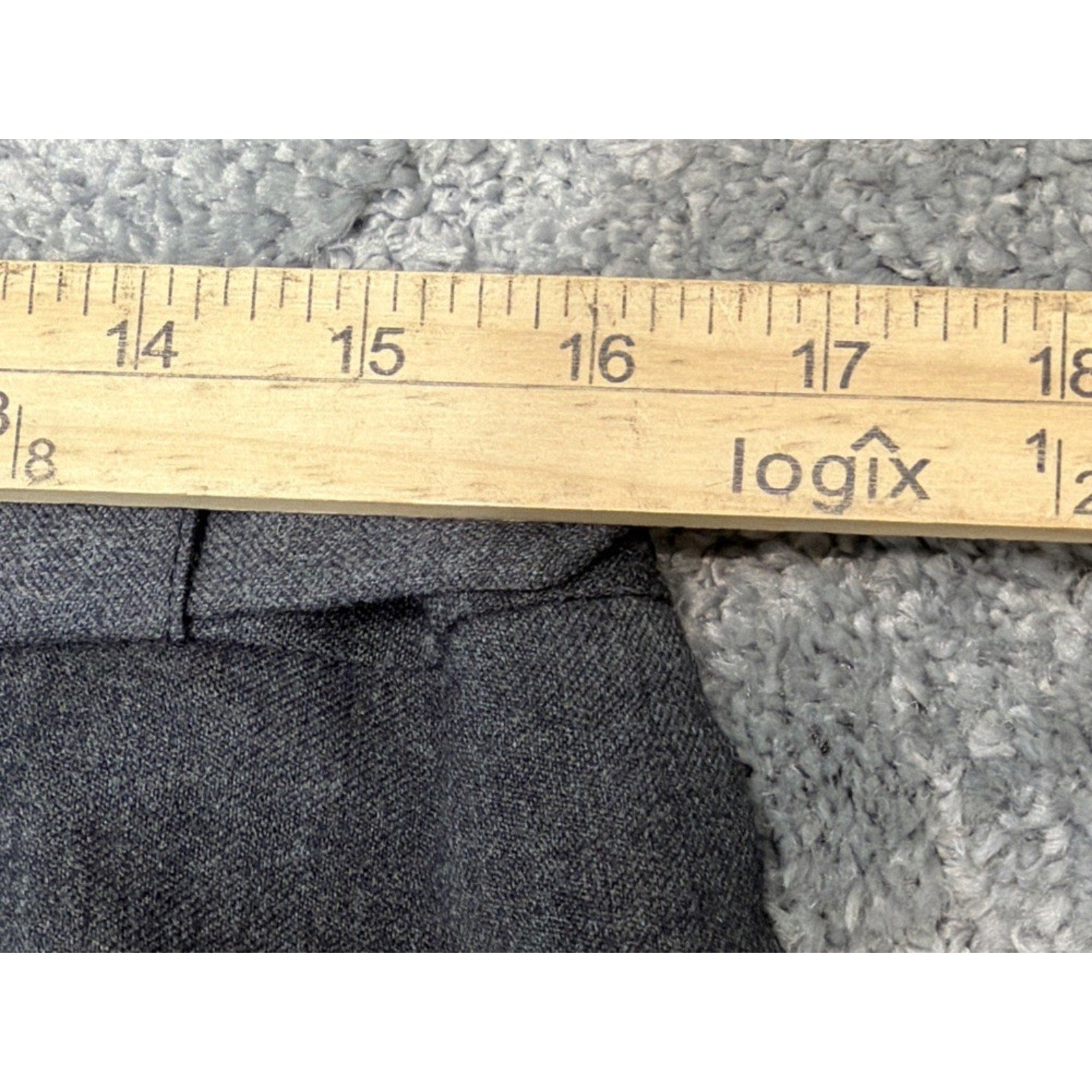 Dress Pants harve benard by benard holtzman 100% wool size 12 dark gray New