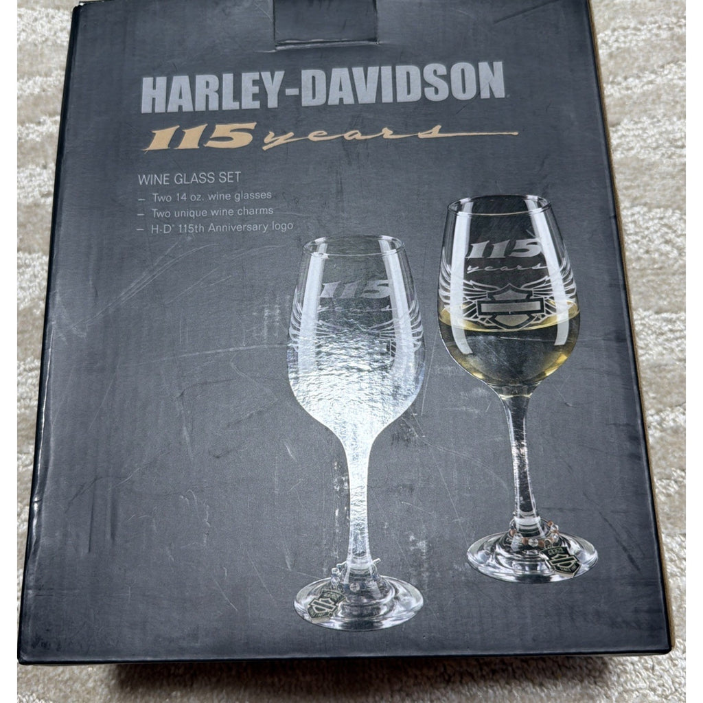 Harley-Davidson® 115th anniversary 2 Wine glass set