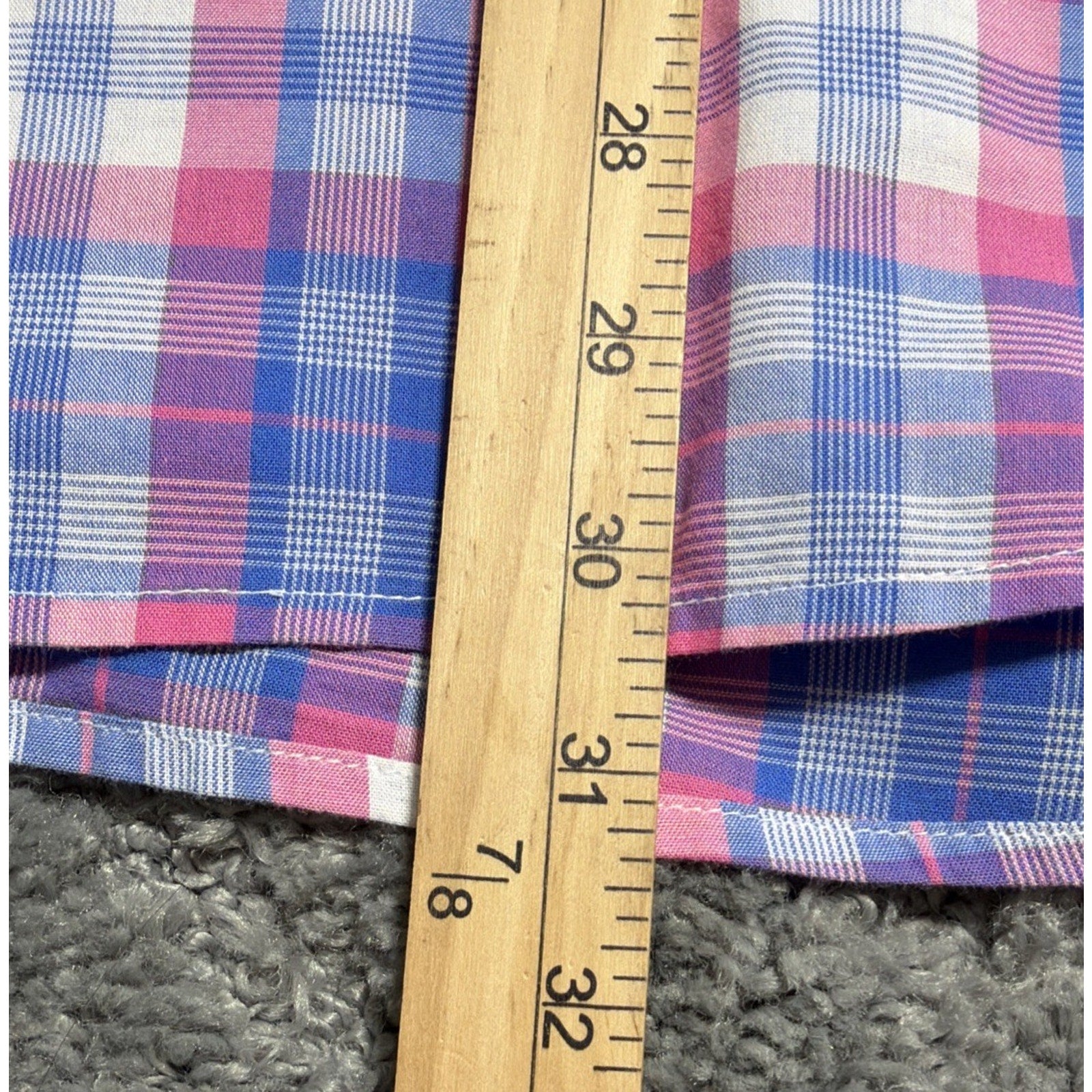 Mens Coastal Cotton LS Button Down Plaid Shirt XL Preppy Casual Beach