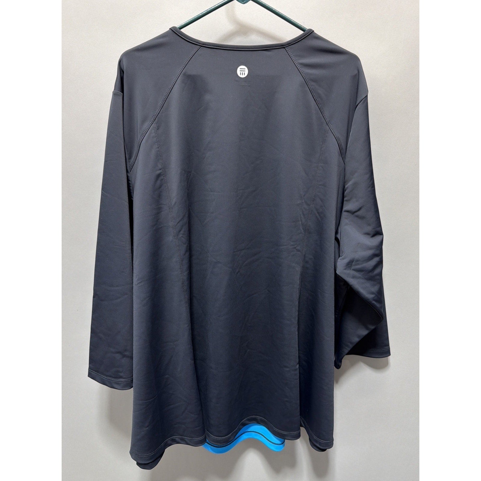 Juno Active 3/4 Sleeve Quick Energy Aquacurve Rash Guard Plus Size 5X New