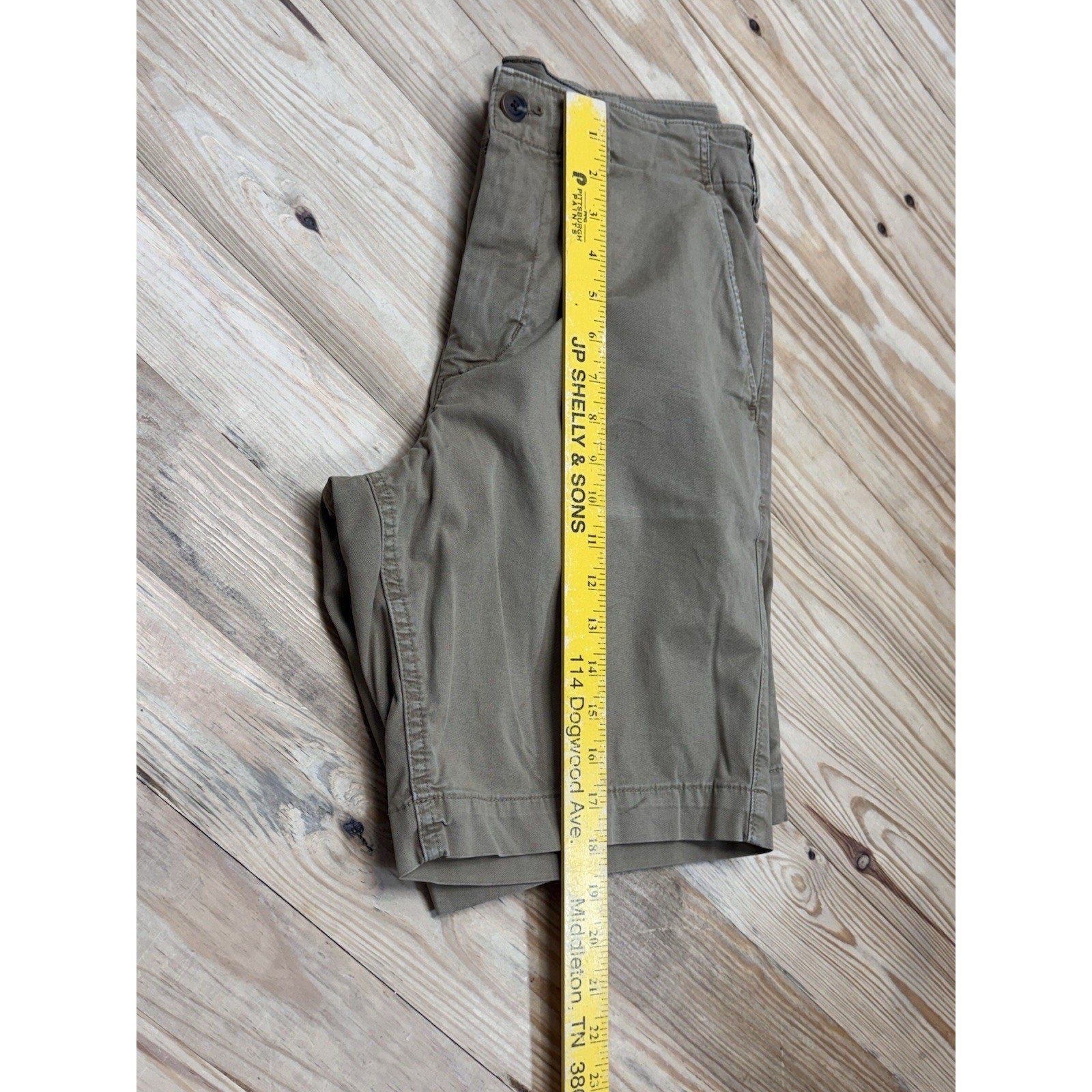 AE AMERICAN EAGLE CLASSIC Khaki CASUAL COTTON Stretch SHORTS MENS SIZE 31 x 10