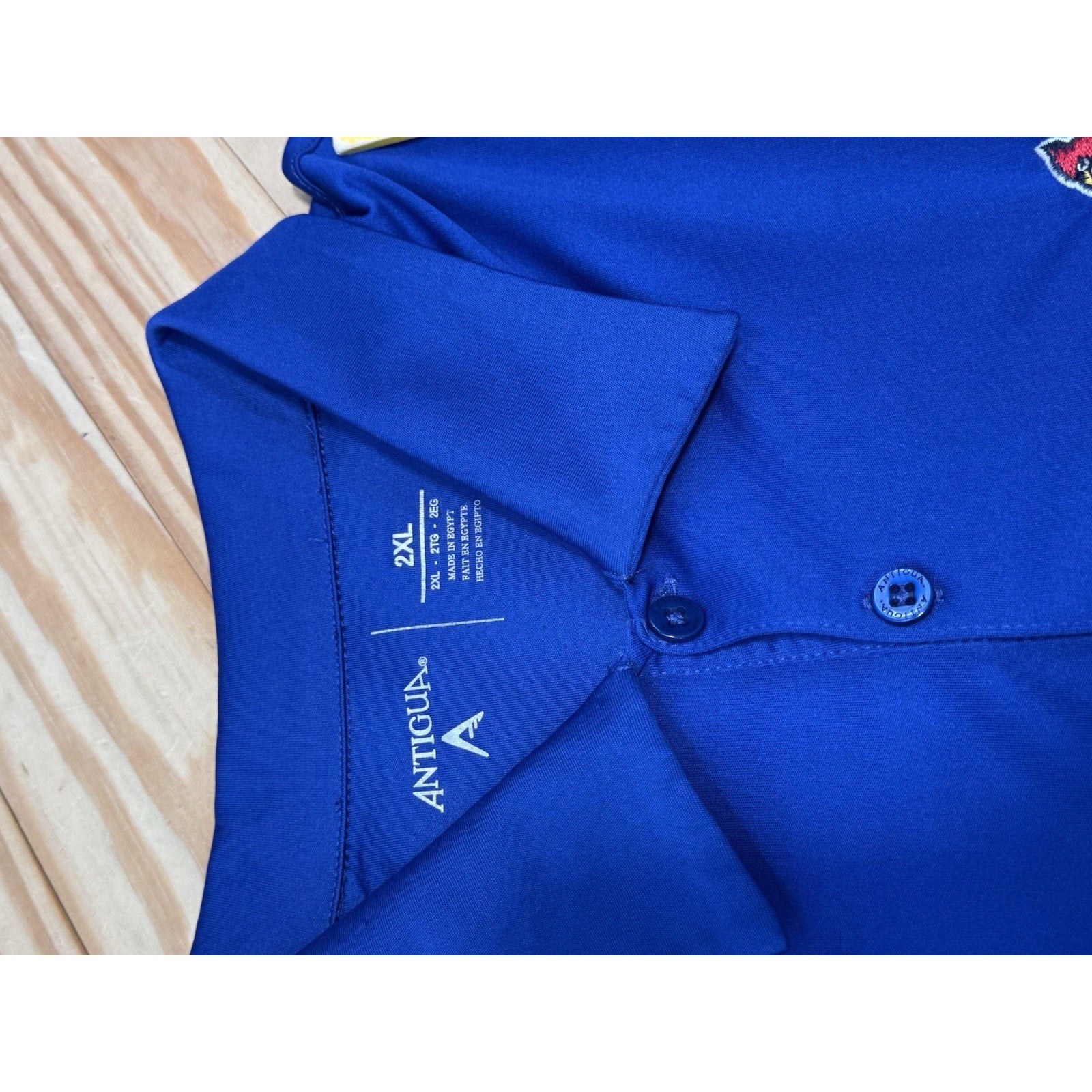 Antigua POLO SHIRT St. Louis Cardinals Blue & Gray Mens Size 2XL