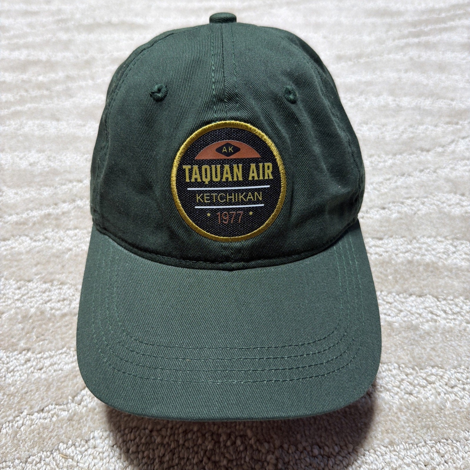 Alaska Taquan Air Green Adjustable Hat Cap Outdoors