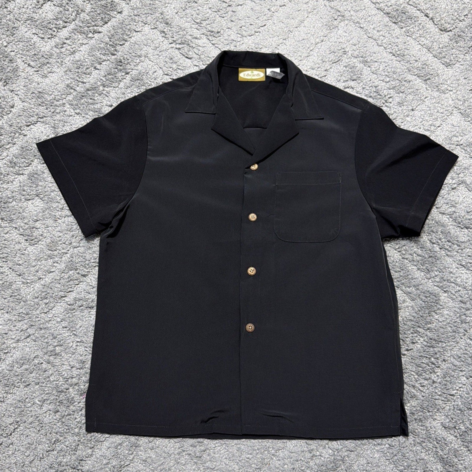 Edwards Poplin Microfiber Camp work short Small Black