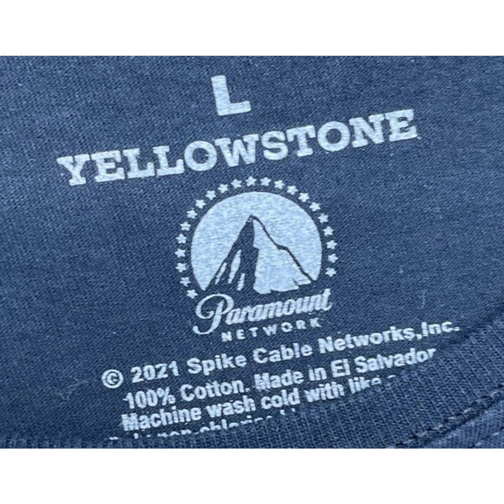Paramount Yellowstone Knit Tee Women's L Short Sleeve Black Crew Neck