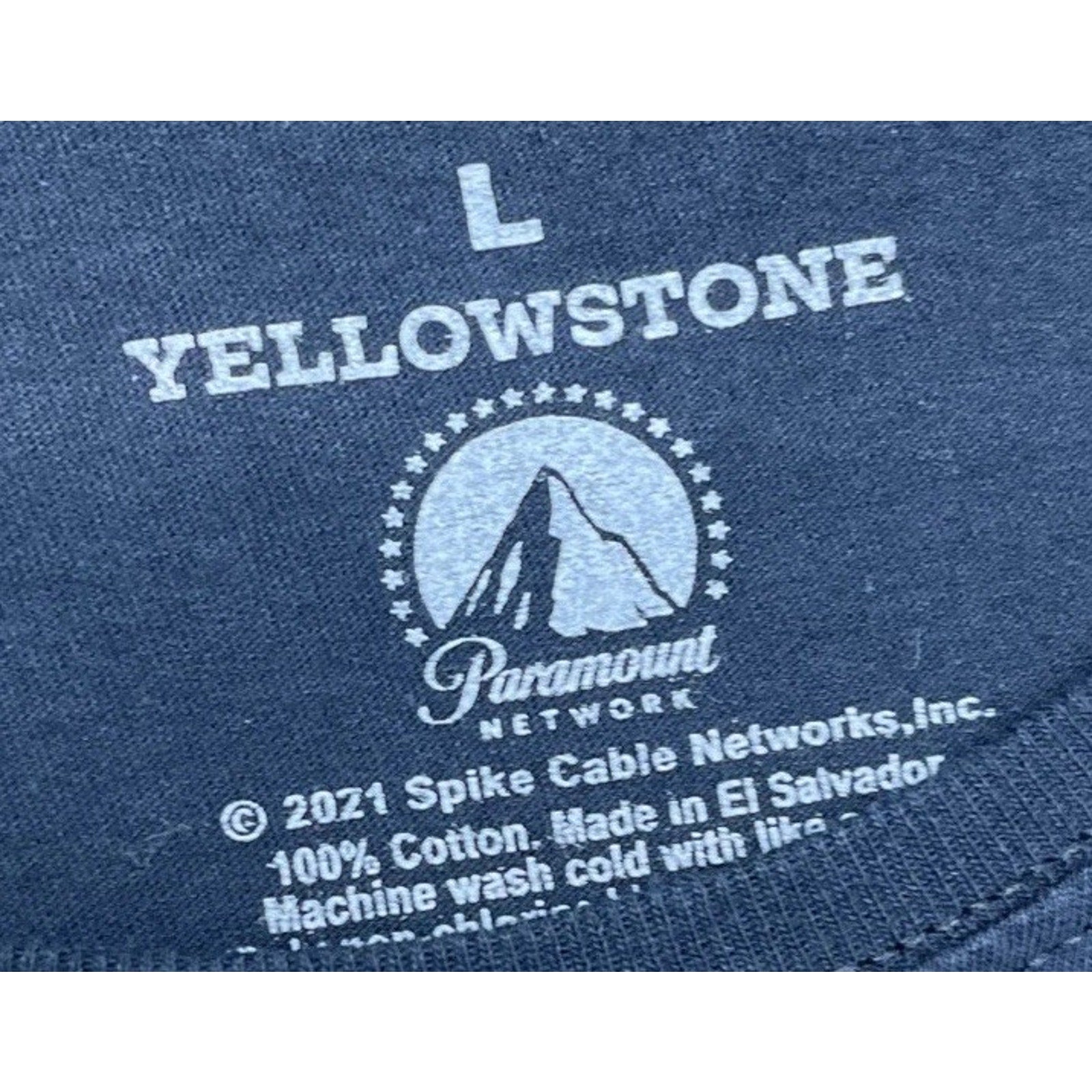 Paramount Yellowstone Knit Tee Women's L Short Sleeve Black Crew Neck