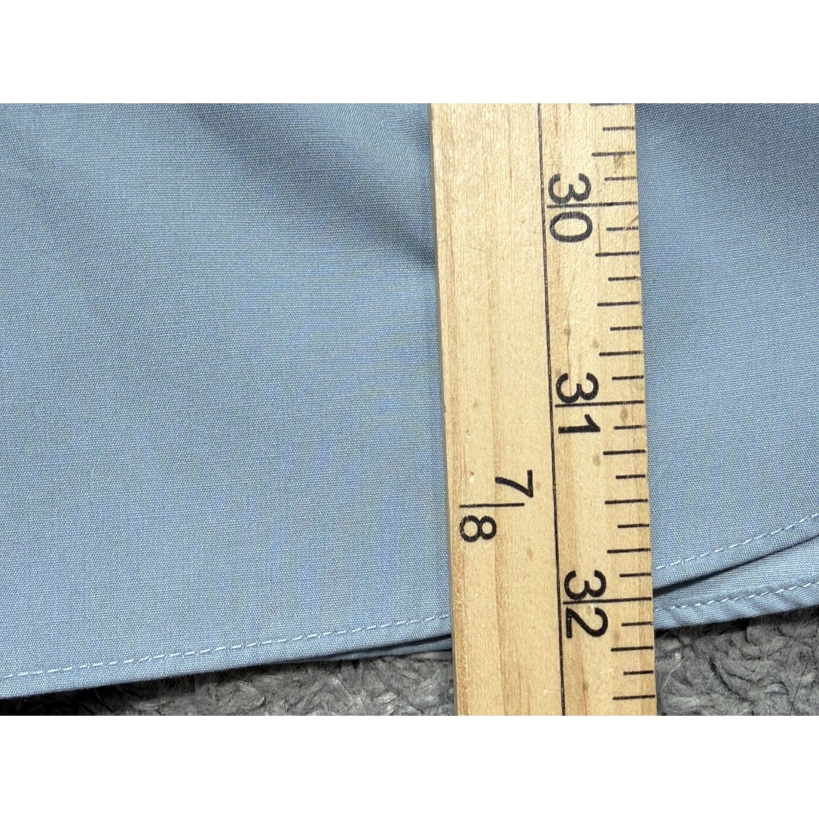 Geofrey Beene Dress Shirt Mens XL 17.5-34/35 Blue Long Sleeve Wrinkle Free NWT