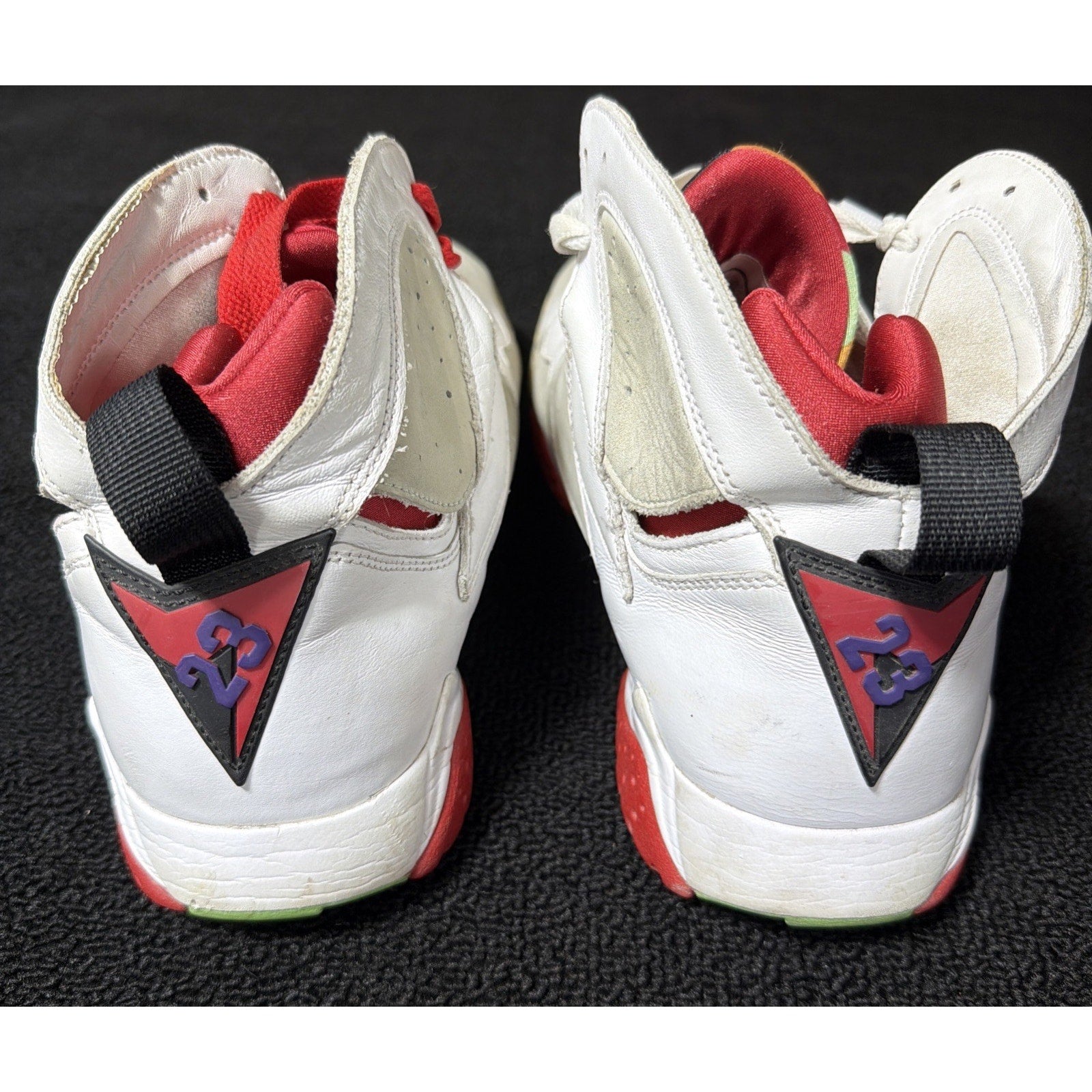 Jordan Air Jordan 7 Retro Hare White Red Geometric Sneaker 304775-125 Sz 13