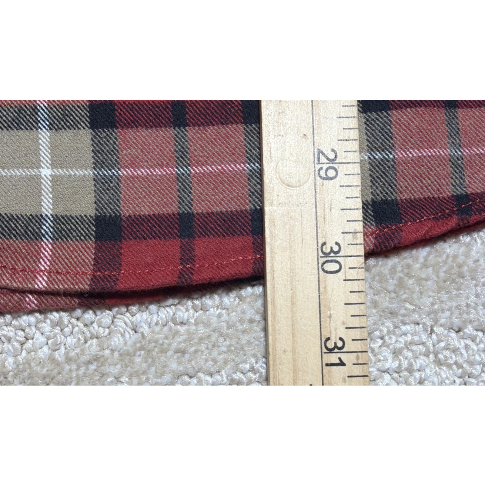 Eddie Bauer Men's Classic Fit Flannel Button Down Shirt Red Plaid Size XL NWOT