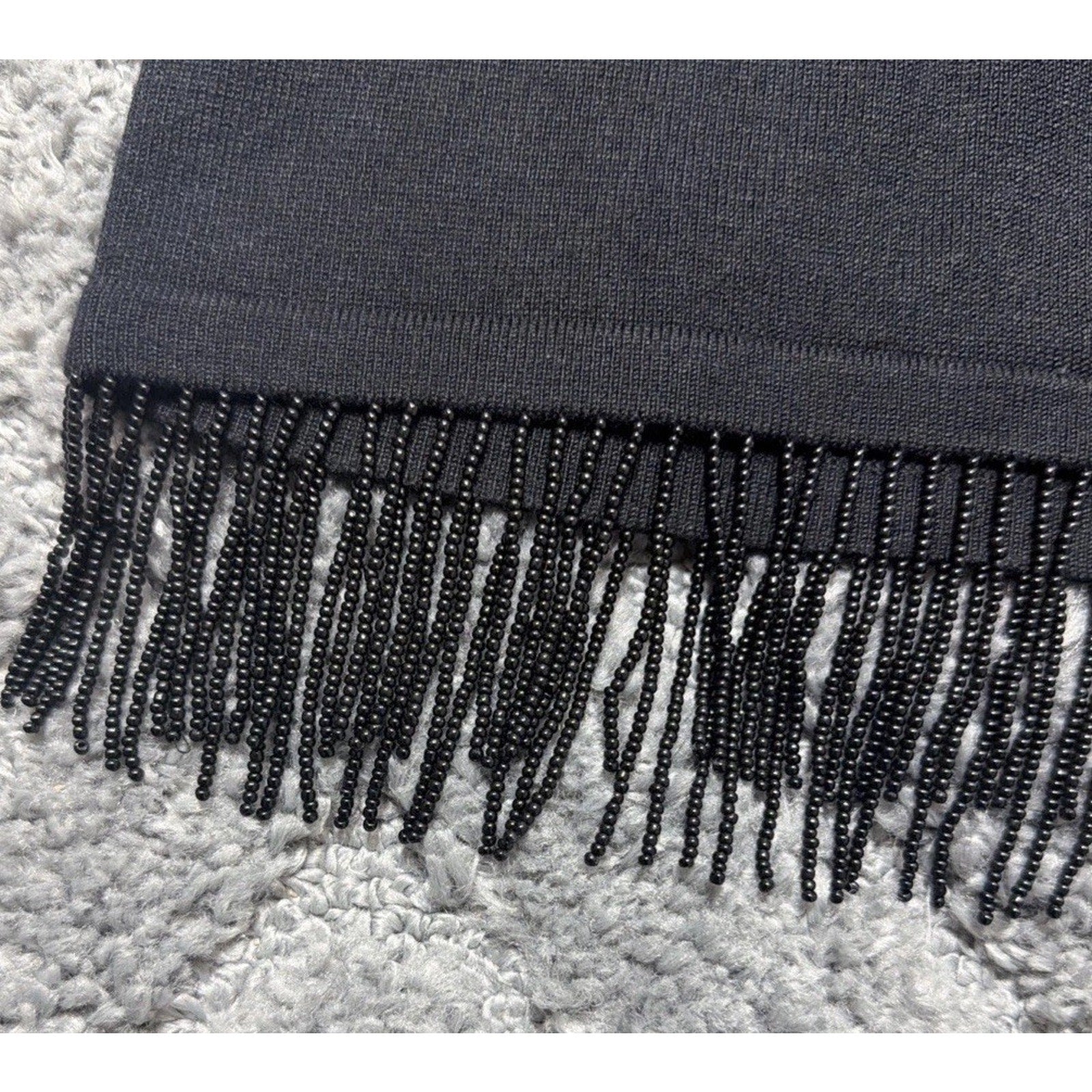 Vintage y2k Laura Martin Fringe Tassel Hem Knit Sweater Plus Size 2X New
